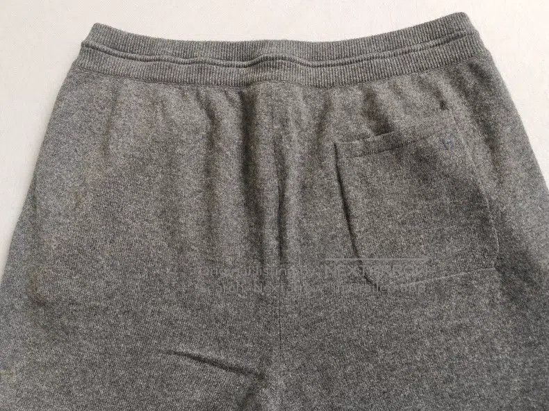 Hermes Hermes size L Men's cashmere knit track pants, gray, 100% c Size US 26 / EU 42 - 6 Thumbnail