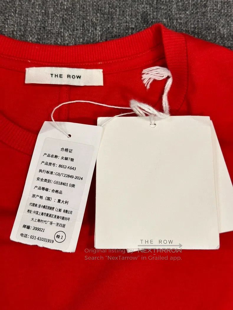 The Row The row Red Short Sleeve T-shirt Size S / US 4 / IT 40 - 3 Thumbnail