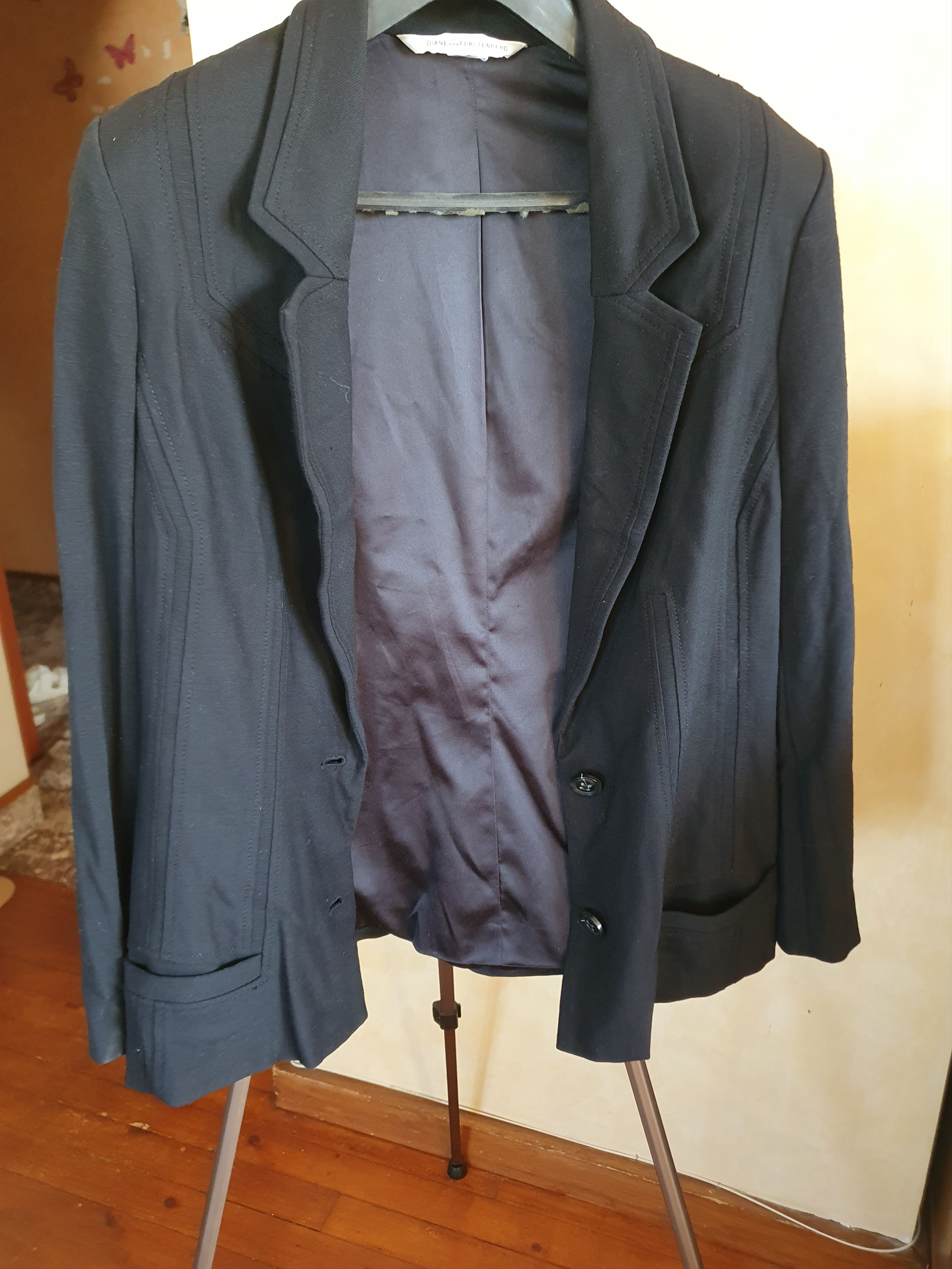 Diane von Furstenberg Diane von Furstenberg Trale Blazer Wool Blend S17 sz M Size M / US 6-8 / IT 42-44 - 11 Thumbnail