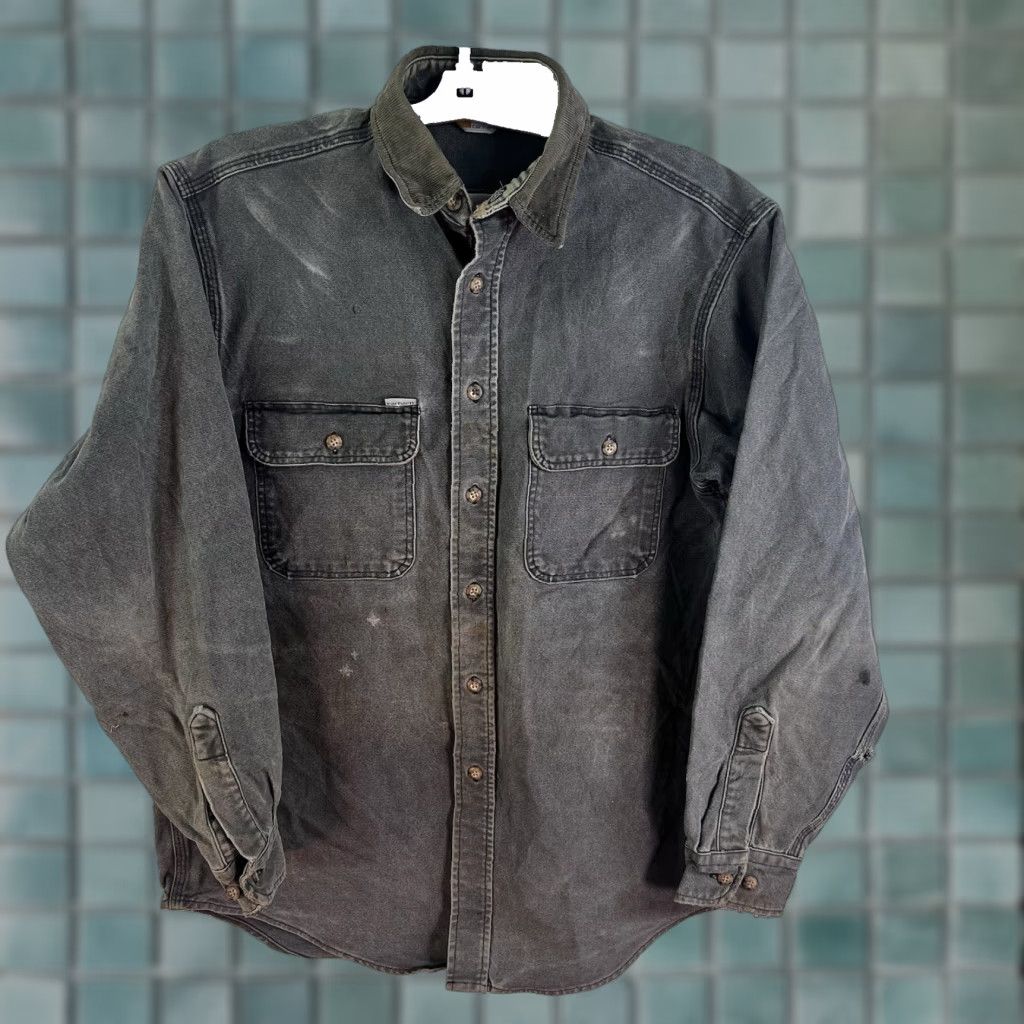 Carhartt VINTAGE Carhartt Shackit Jacket Mens Size L Gray Canvas Bomber 90s Outdoor Size US L / EU 52-54 / 3 - 1 Thumbnail