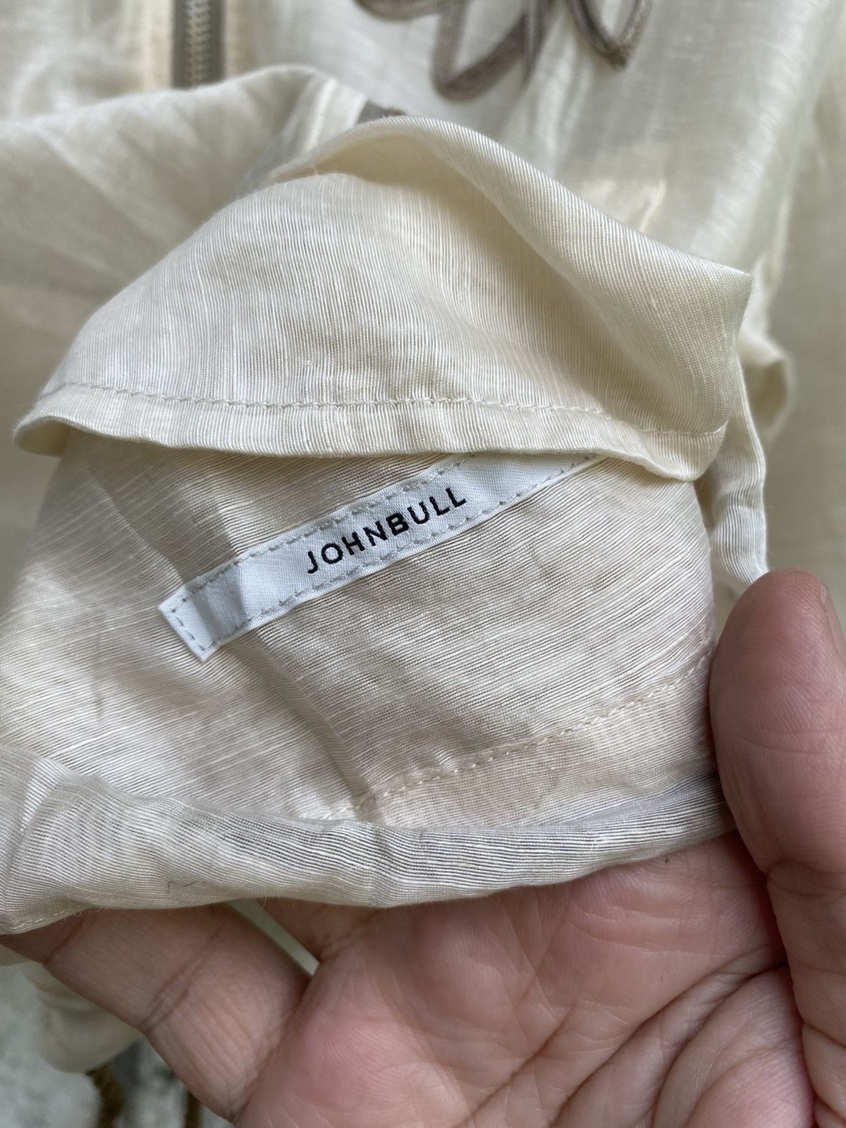 If Six Was Nine × Japanese Brand × Johnbull Woman John Bull Linen Cellulose Cropped Embroided Bomber Size L / US 10 / IT 46 - 9 Thumbnail