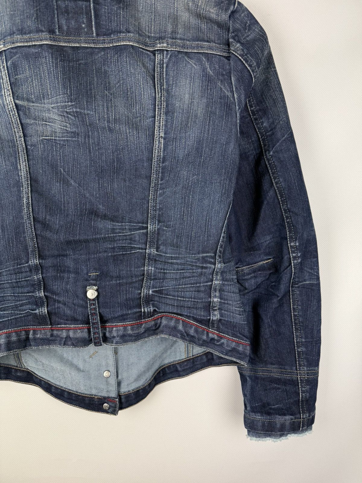 Marithe + Francois Girbaud × Vintage Marithe Francois Girbaud Vintage Avant-garde Denim Jacket Size S / US 4 / IT 40 - 18 Thumbnail