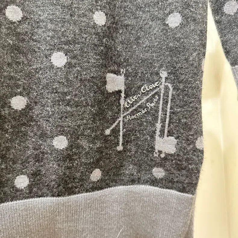 Hermes Hermes Polka Dot High Neck Knit Top Size S / US 4 / IT 40 - 4 Thumbnail