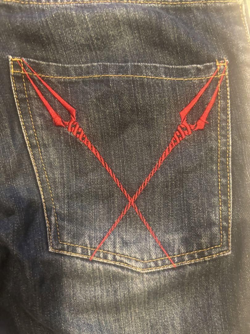 Anime EVANGELION Nishiki Cropped Denim Pants Blue 30 Size US 30 / EU 46 - 7 Thumbnail