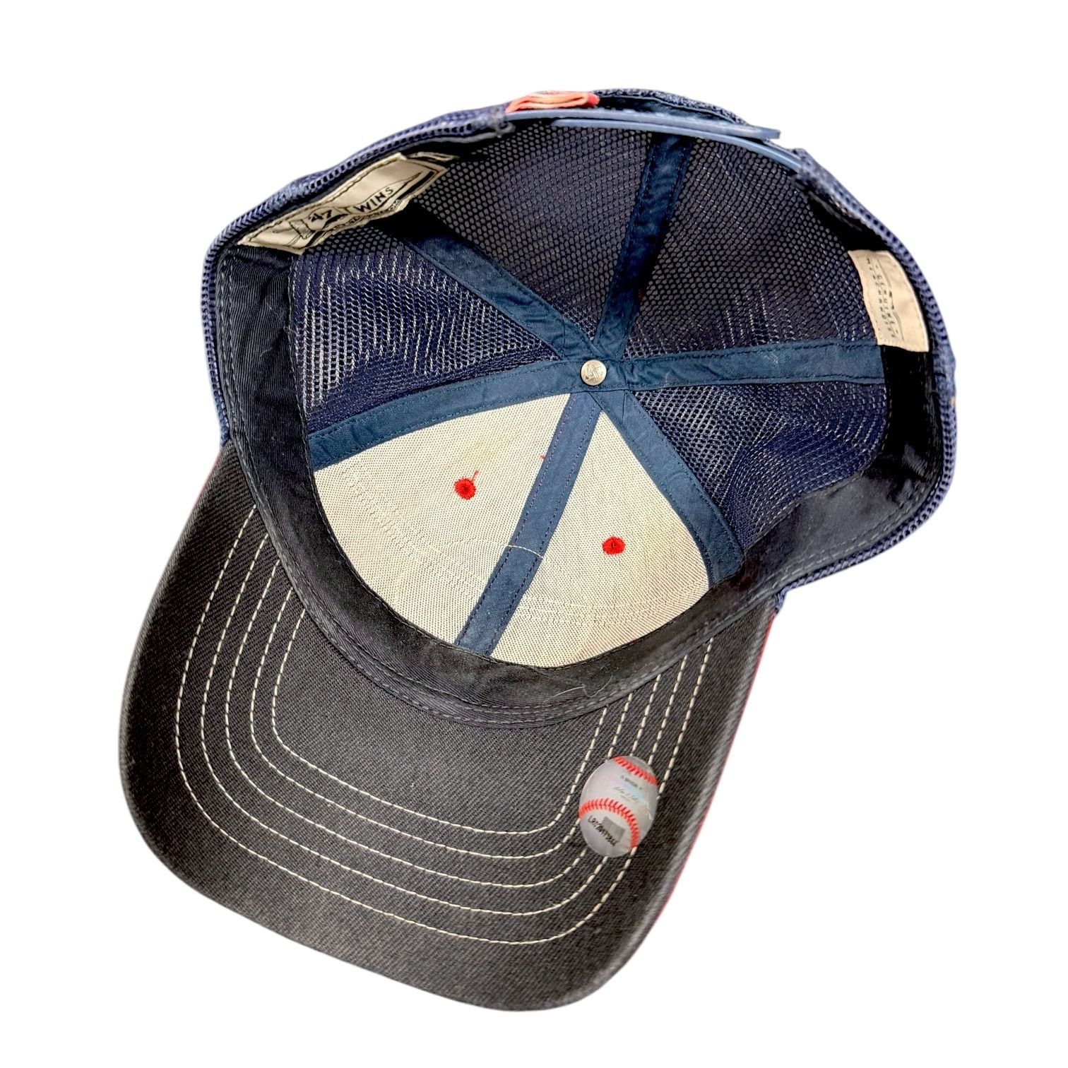 47 Cleveland Indians '47 Twins 1947 Mesh Trucker Hat - OSFA Size ONE SIZE - 5 Thumbnail