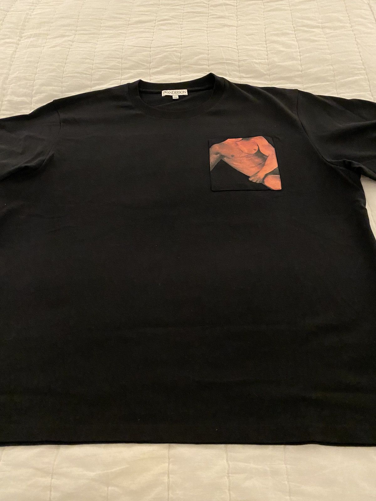 JW Anderson JW Anderson Black Chest Pocket T-Shirt XL Size US XL / EU 56 / 4 - 4 Thumbnail