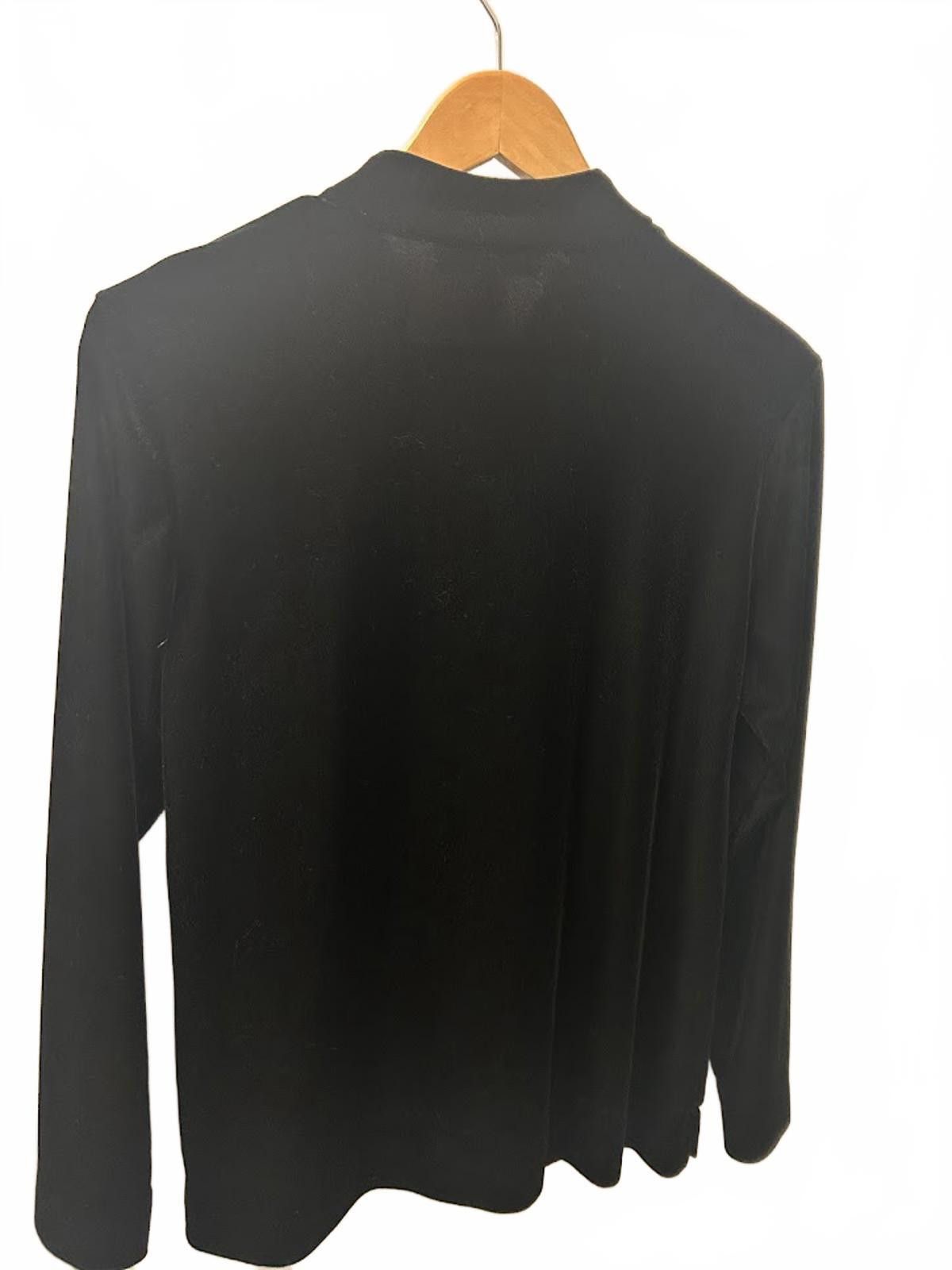 Oscar De La Renta Vintage Black Velour Oscar De La Renta zip jacket small Size S / US 4 / IT 40 - 4 Thumbnail