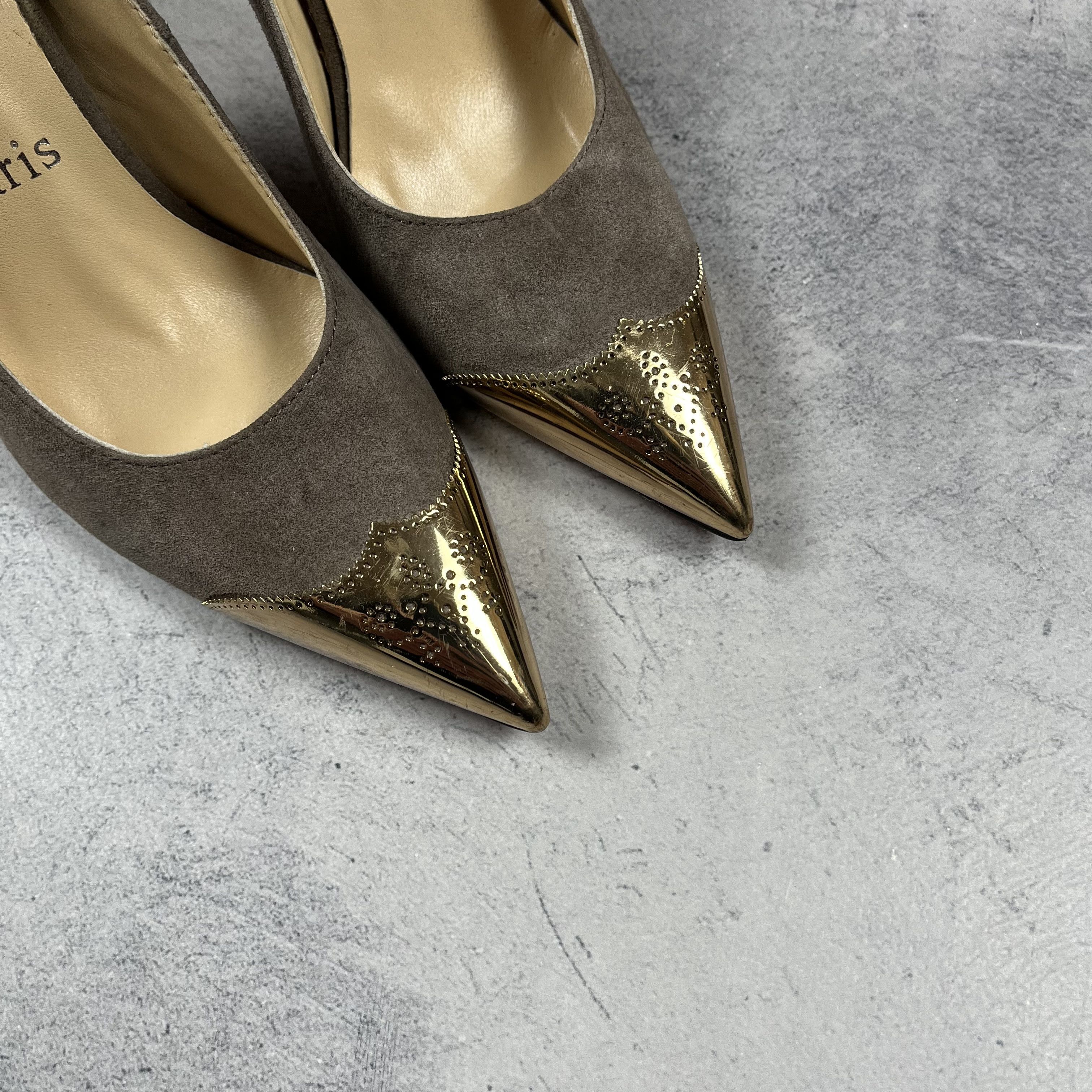 Christian Louboutin Christian Louboutin Suede Heels Size US 6.5 / IT 36.5 - 8 Thumbnail