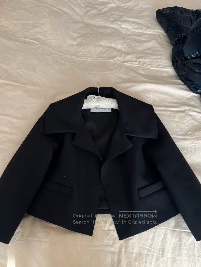 Valentino Valentino Black long-sleeved casual jacket with oversized Size XS / US 0-2 / IT 36-38 - 5 Thumbnail