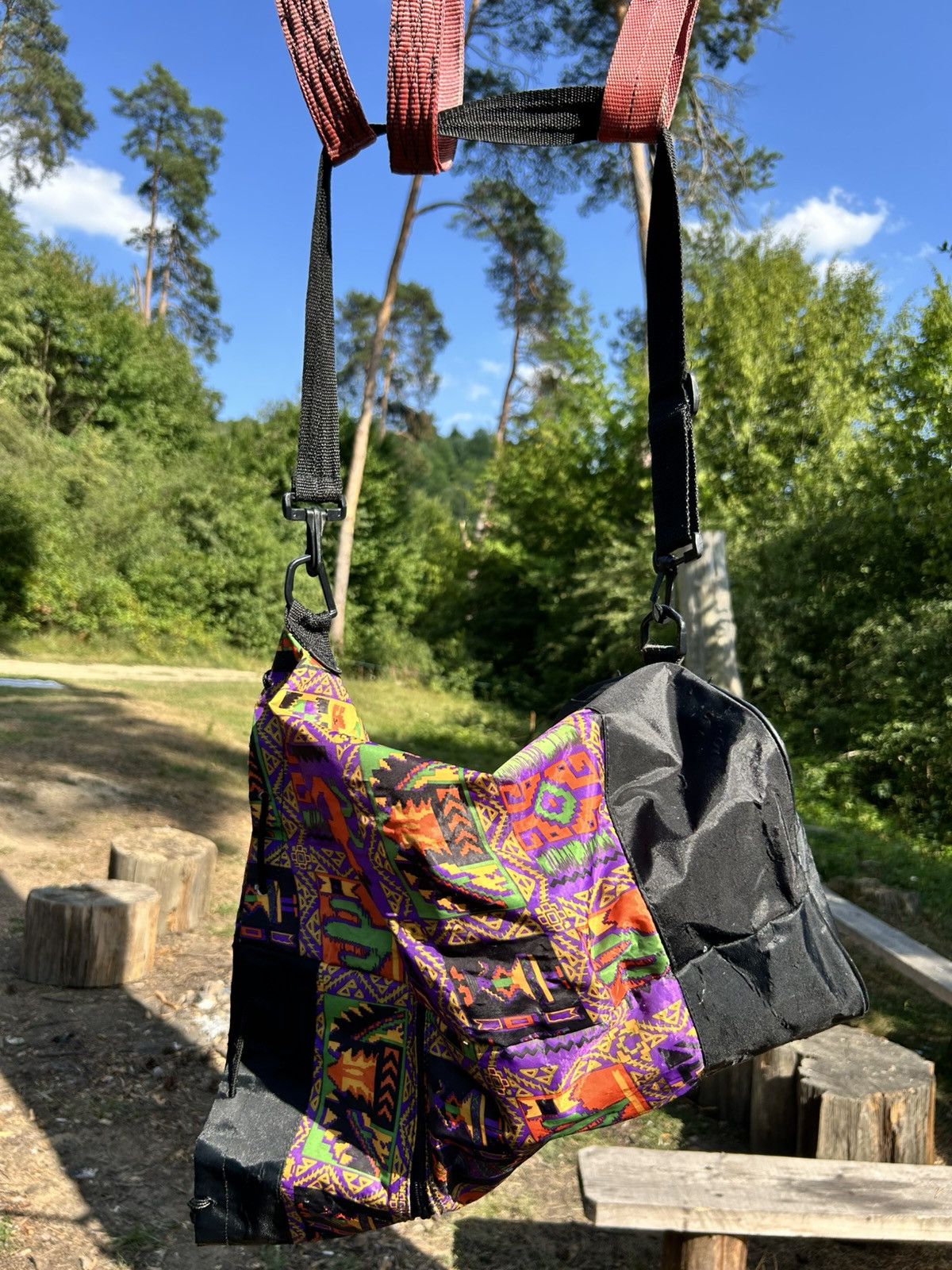 Other Unique Aztec pattern sling backpack / sling bag/shoulder bag Size ONE SIZE - 11 Thumbnail