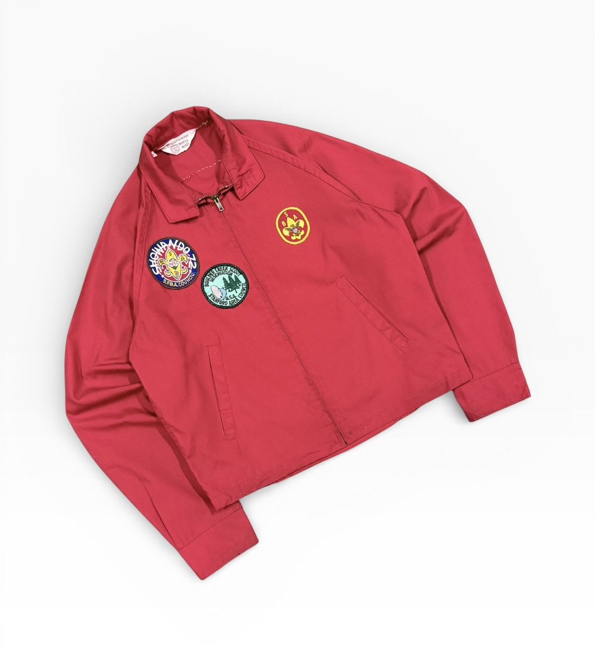 Vintage Vtg💥60’s Boys Scouts of America Patched Cotton Zipper Jacket Size US S / EU 44-46 / 1 - 7 Thumbnail