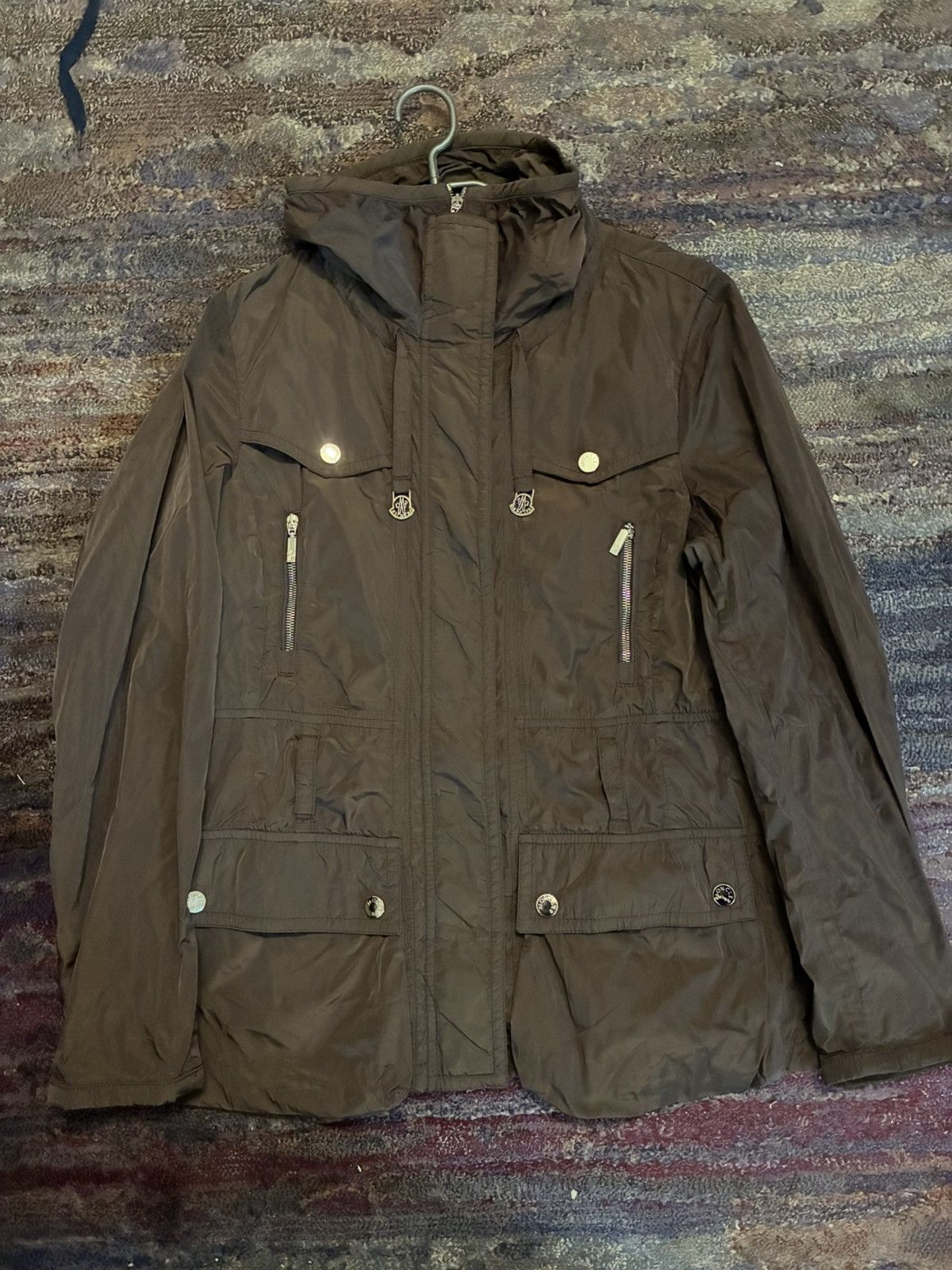 Moncler Jacket Moncler Brown L Size L / US 10 / IT 46 - 1 Thumbnail