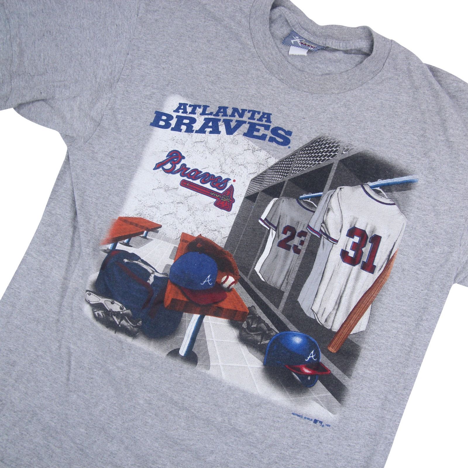 MLB × Vintage Vintage Lee Sport Atlanta Braves Locker Room Graphic T Shirt Size US L / EU 52-54 / 3 - 2 Thumbnail