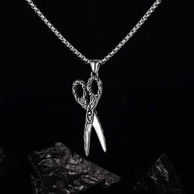 Jewelry × Vintage Vintage Hair Stylist Scissors Necklace Pendant Size ONE SIZE - 6 Thumbnail