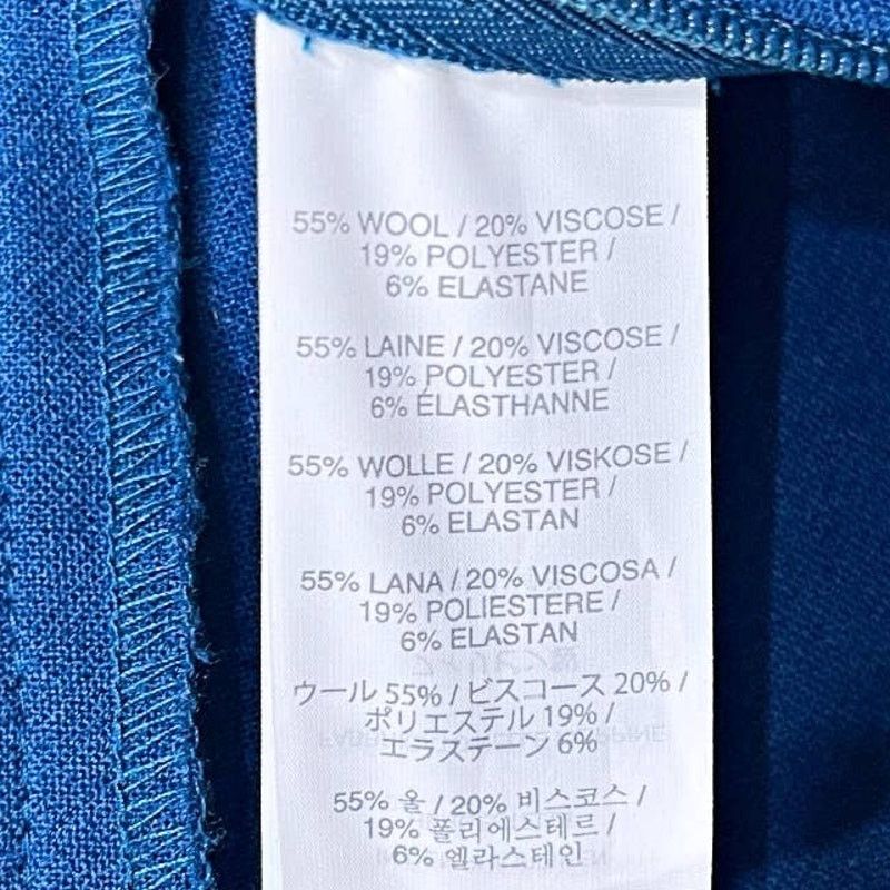 J.Crew J Crew Minnie Stretch Wool Dress Pants Blue Mid Skinny 0P Size 25" / US 0 / IT 36 - 7 Thumbnail