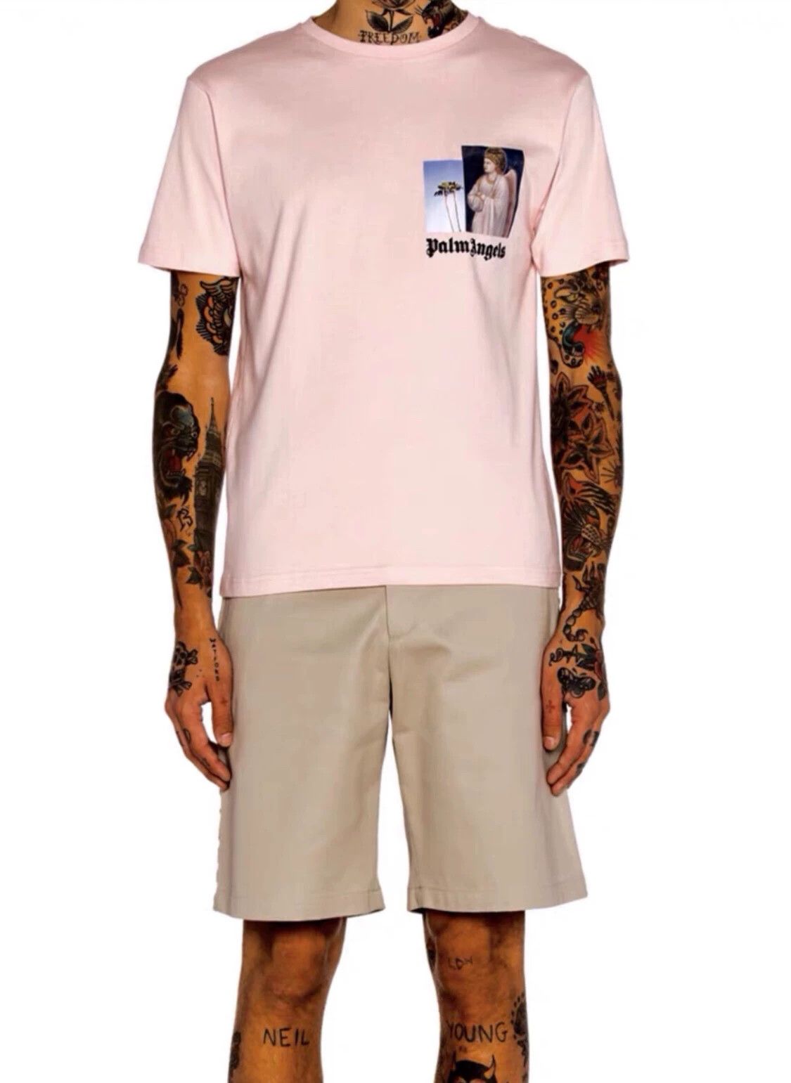 Palm Angels Palm Angels Men's Crewneck Short-Sleeve T-Shirt Size US L / EU 52-54 / 3 - 1 Thumbnail