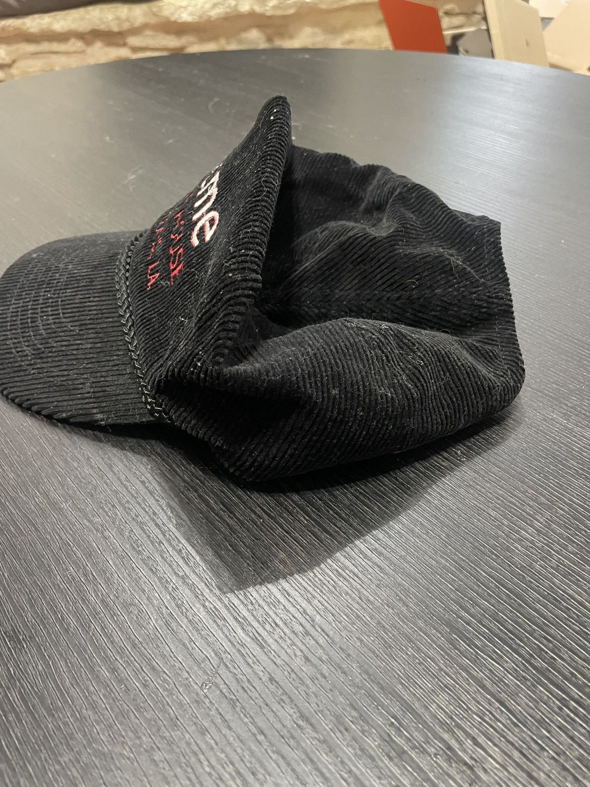 Other Vintage Acme Oyster House NOLA Black Corduroy Rope Hat Cap Size ONE SIZE - 3 Thumbnail