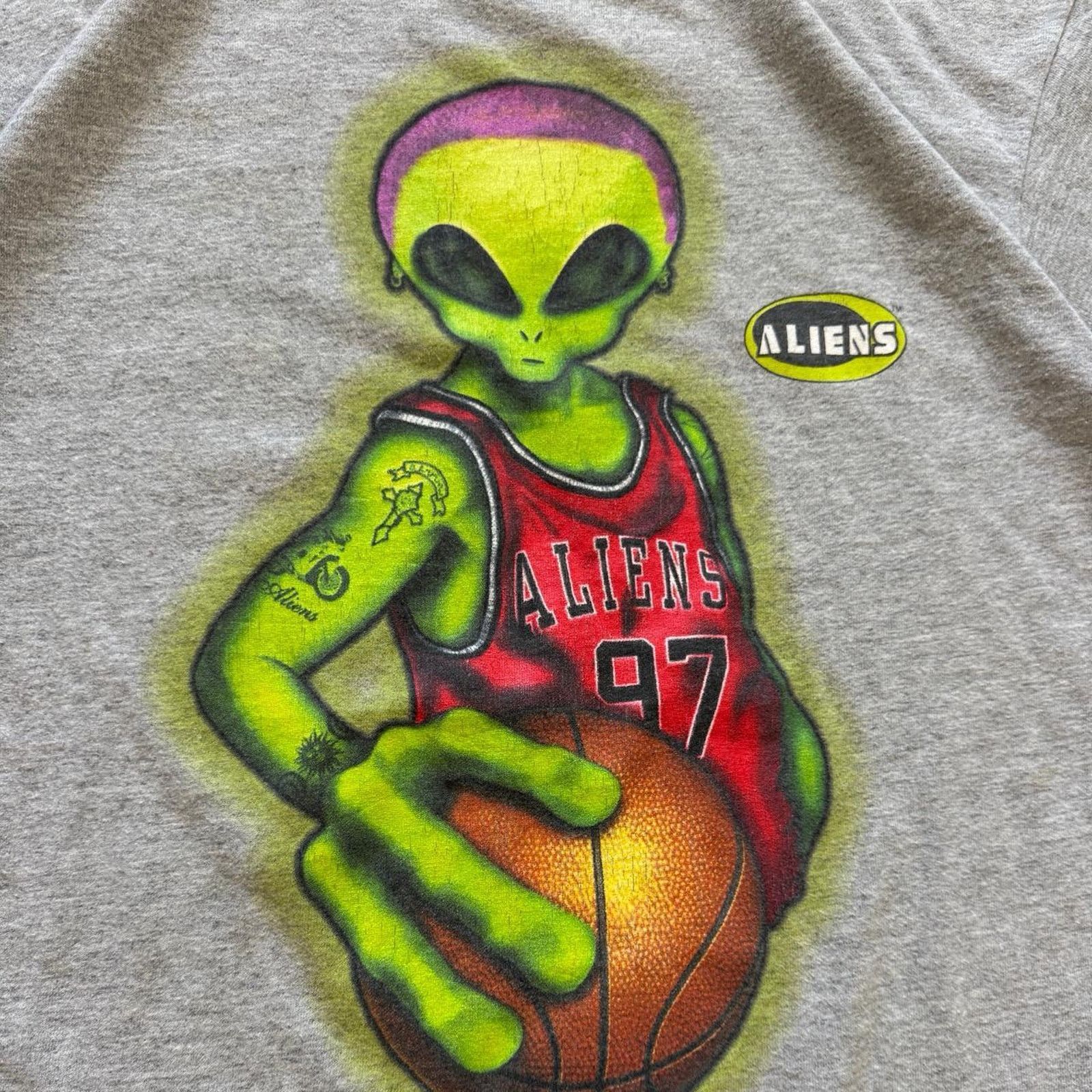 Tultex Vintage 1996 Dennis Rodman Alien LogoTel T-Shirt Size Large Size US L / EU 52-54 / 3 - 4 Thumbnail