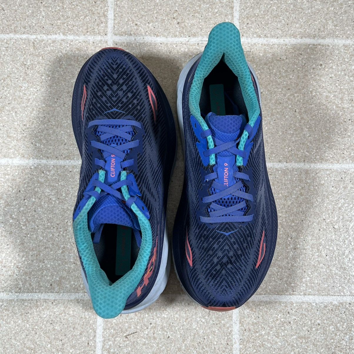 Hoka Hoka One One Clifton 9 Womens Size 9B Blue Pink Sneakers Size US 9 / IT 39 - 6 Thumbnail