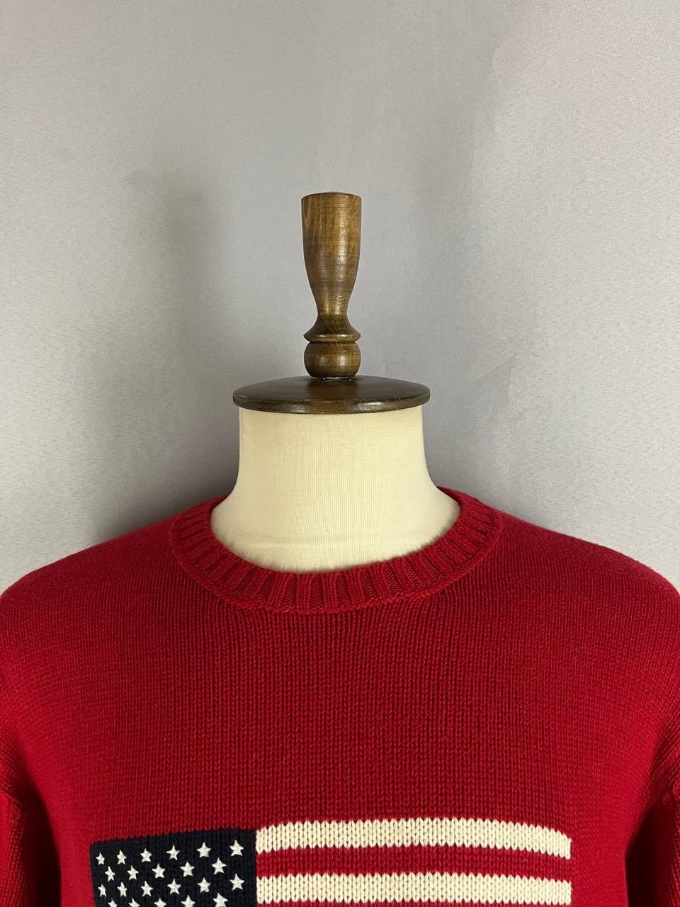 Polo Ralph Lauren Polo Ralph Lauren Sweater Red American Flag Size US XL / EU 56 / 4 - 3 Thumbnail