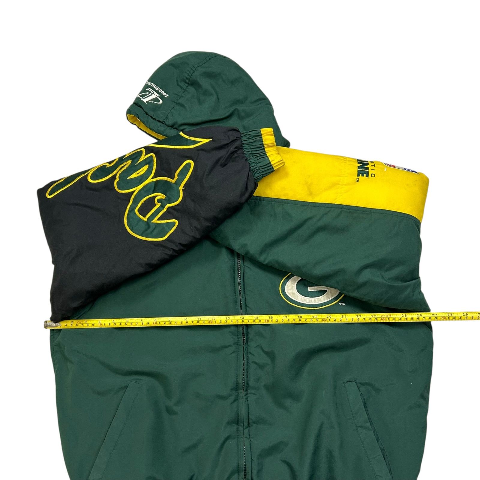 NFL VTG 90s GREEN BAY PACKERS LOGO ATHLETIC PUFFER JACKET Size US L / EU 52-54 / 3 - 15 Thumbnail