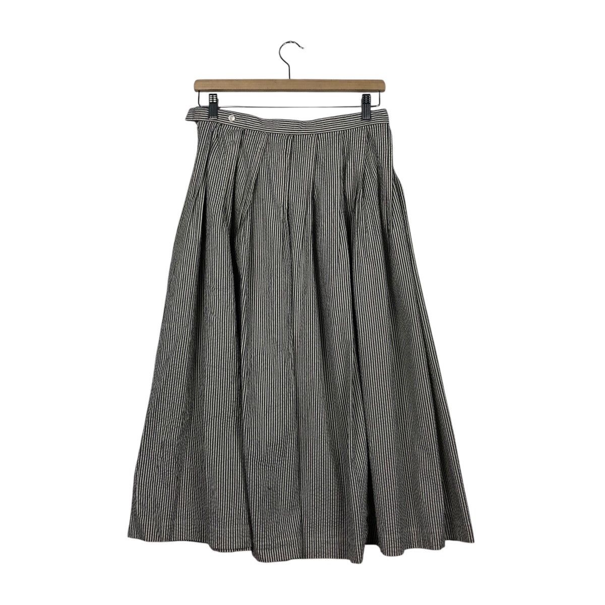 Issey Miyake 📌Vintage Hickory Chore Worker Skirt Mademoiselle Non Non Size 28" / US 6 / IT 42 - 9 Thumbnail