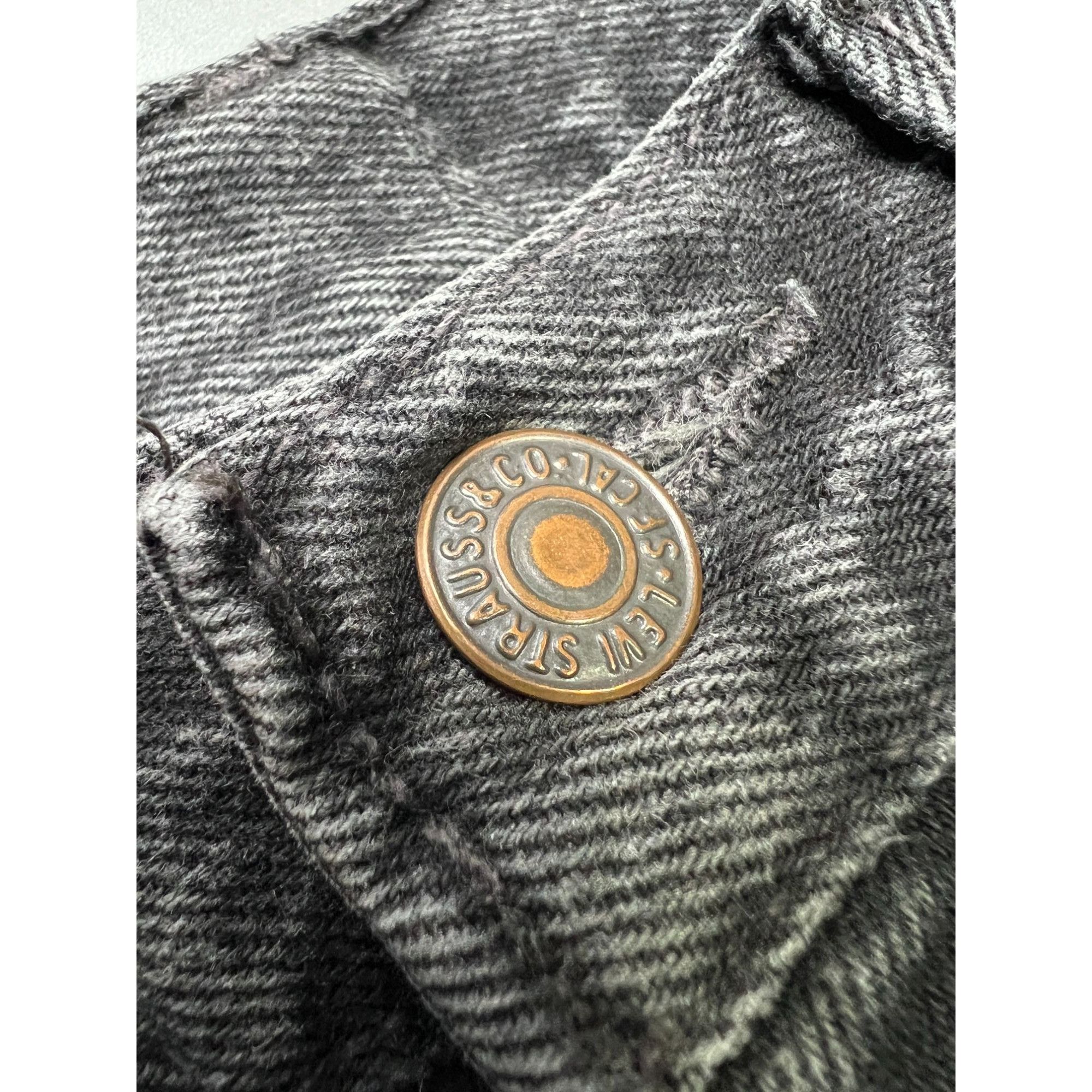 Levi's Vintage Clothing Levi’s 881 Orange Tab Vintage Black Denim Jeans (Y1055) Size US 30 / EU 46 - 5 Thumbnail