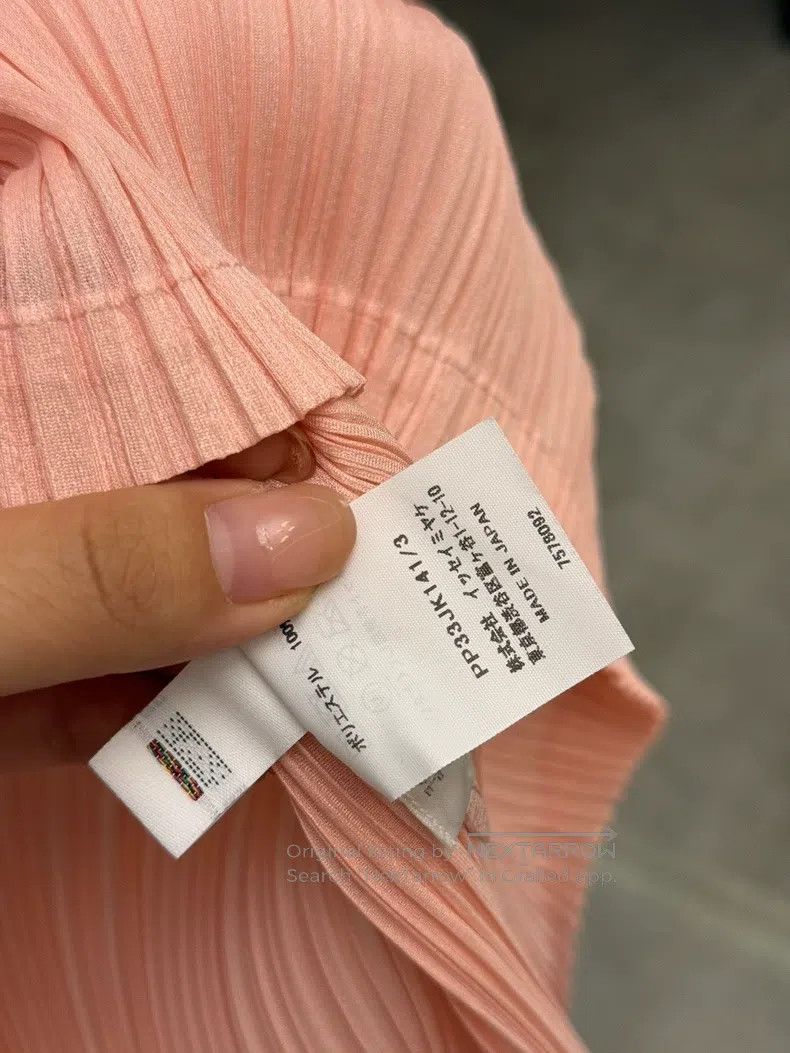 Issey Miyake Issey Miyake Stand-Collar Long-Sleeve Light Pink Top Size L / US 10 / IT 46 - 3 Thumbnail