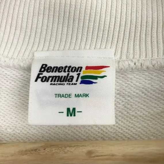 Benetton Vtg 90’ BENETTON FORMULA 1 RACING Team Cartoon Sweatshirt Size US L / EU 52-54 / 3 - 4 Thumbnail