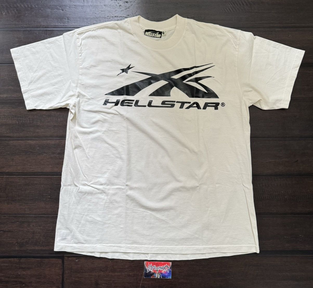 HELLSTAR Hellstar Sports Core Gel Logo Tee White Black Size US XL / EU 56 / 4 - 1 Thumbnail