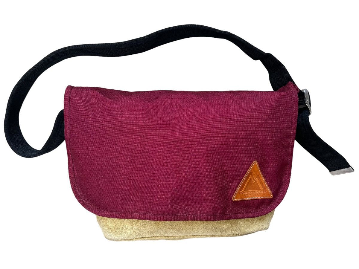 Vintage Anonym Japan Hand Made Nylon Leather Maroon Messenger Bag Size ONE SIZE - 10 Thumbnail