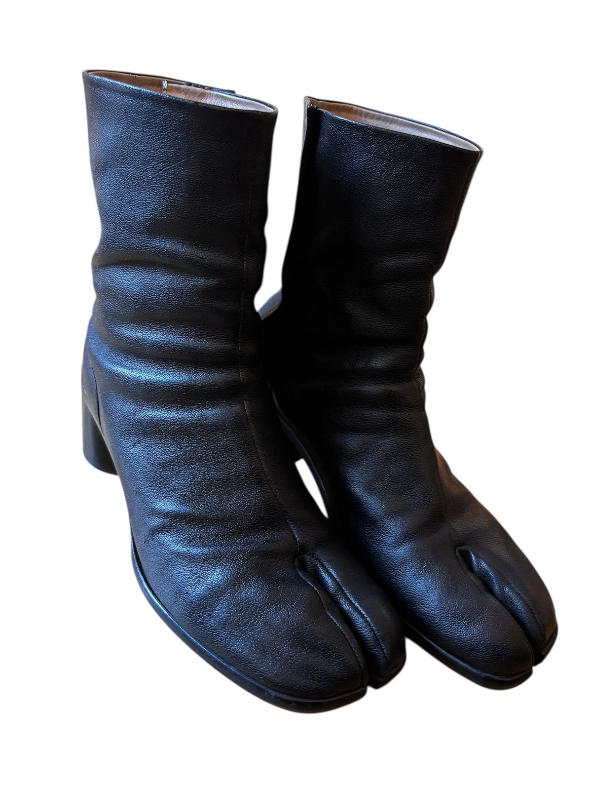 Pre-owned Maison Margiela X Vintage Leather Maison Margiela Tabi Boots