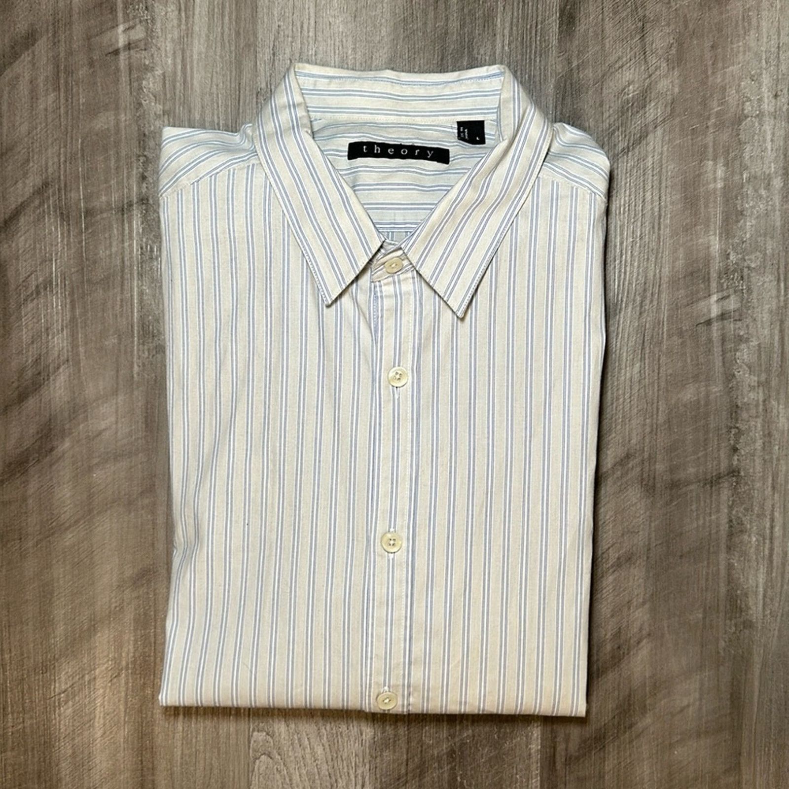 Theory Theory Zack Long Sleeve Button Down - Large Size US L / EU 52-54 / 3 - 1 Thumbnail