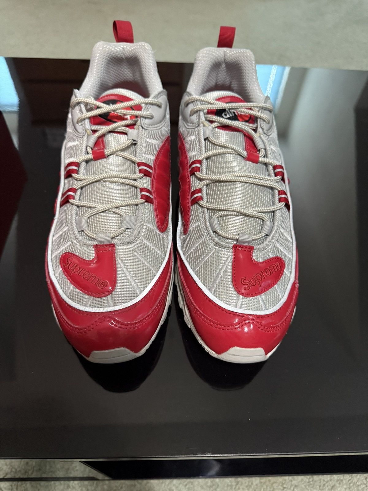 Nike × Supreme Nike Air Max 98 Supreme Varsity Red Size US 12 / EU 45 - 3 Thumbnail