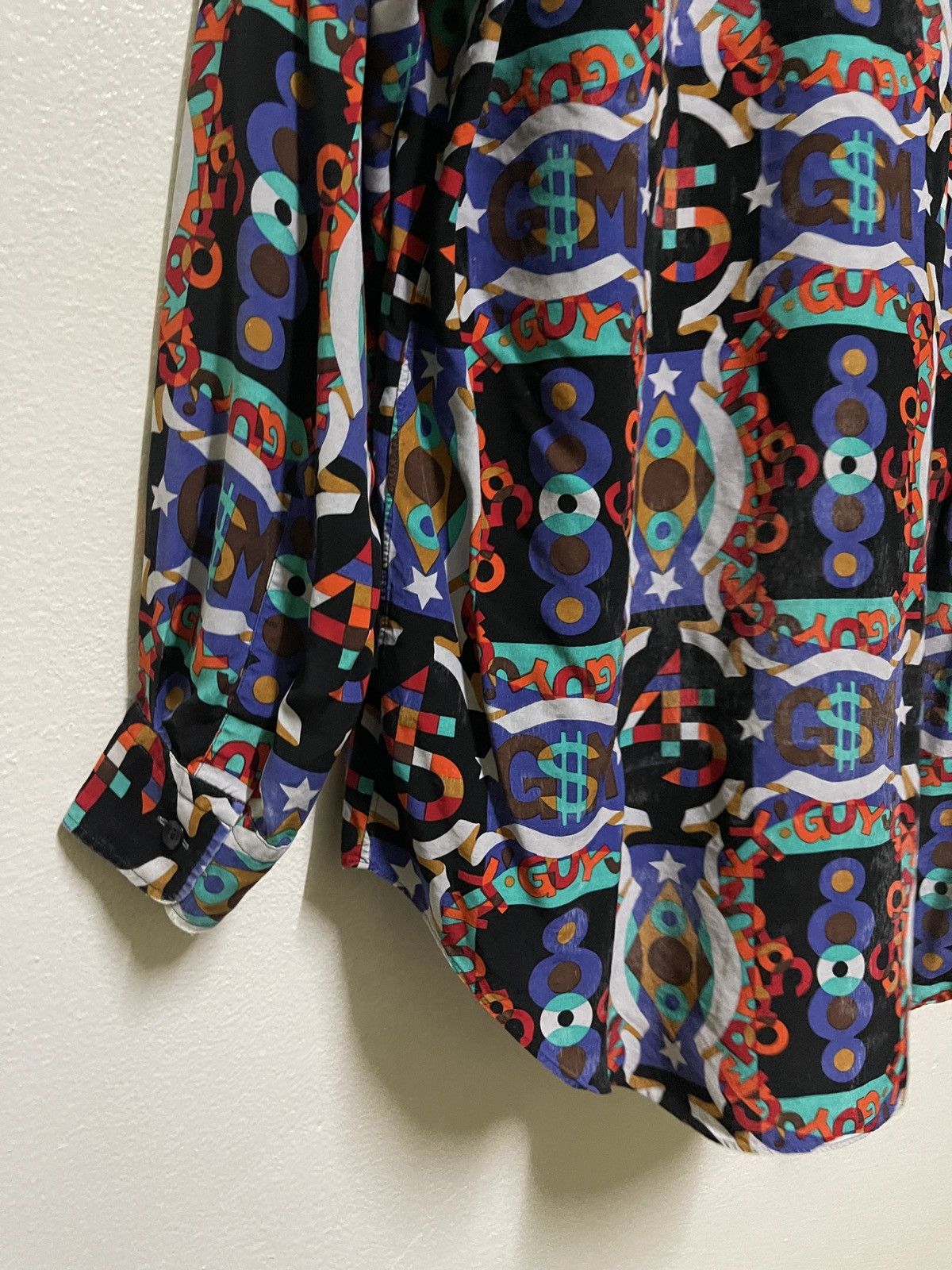 Japanese Brand × Vintage Grass Mens Jun Saito Full Print Shirt Size US L / EU 52-54 / 3 - 10 Thumbnail