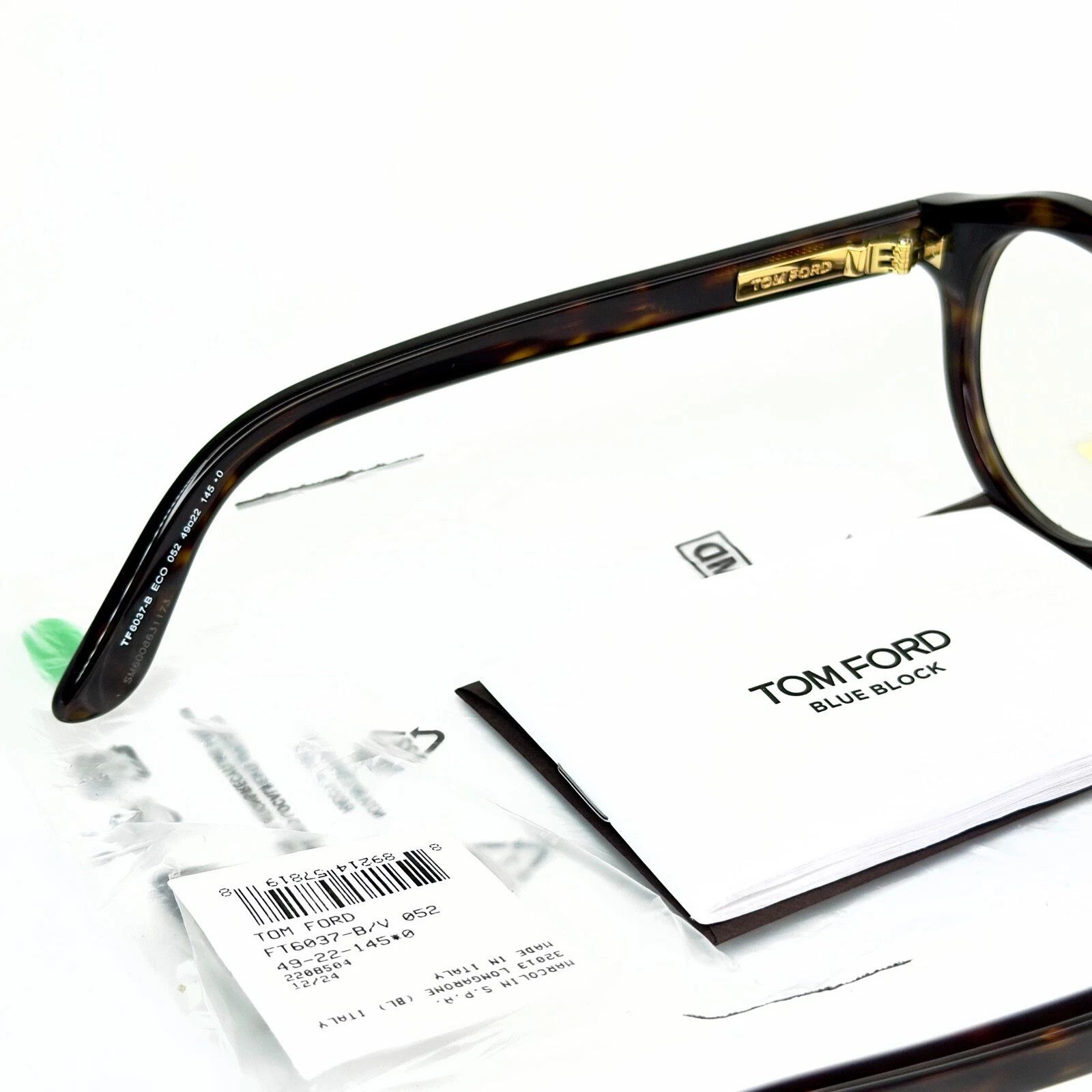 Tom Ford TOM FORD TF6037B 052 Blue Light Block Optical 6037 FT6037 Size ONE SIZE - 5 Thumbnail