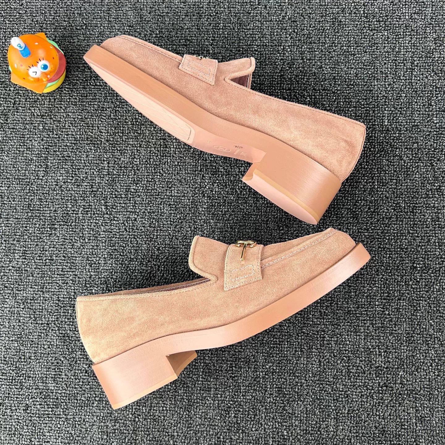 Chanel Chanel Women's Pink Loafer with Metal Logo Size 37 Size US 6.5 / IT 36.5 - 4 Thumbnail