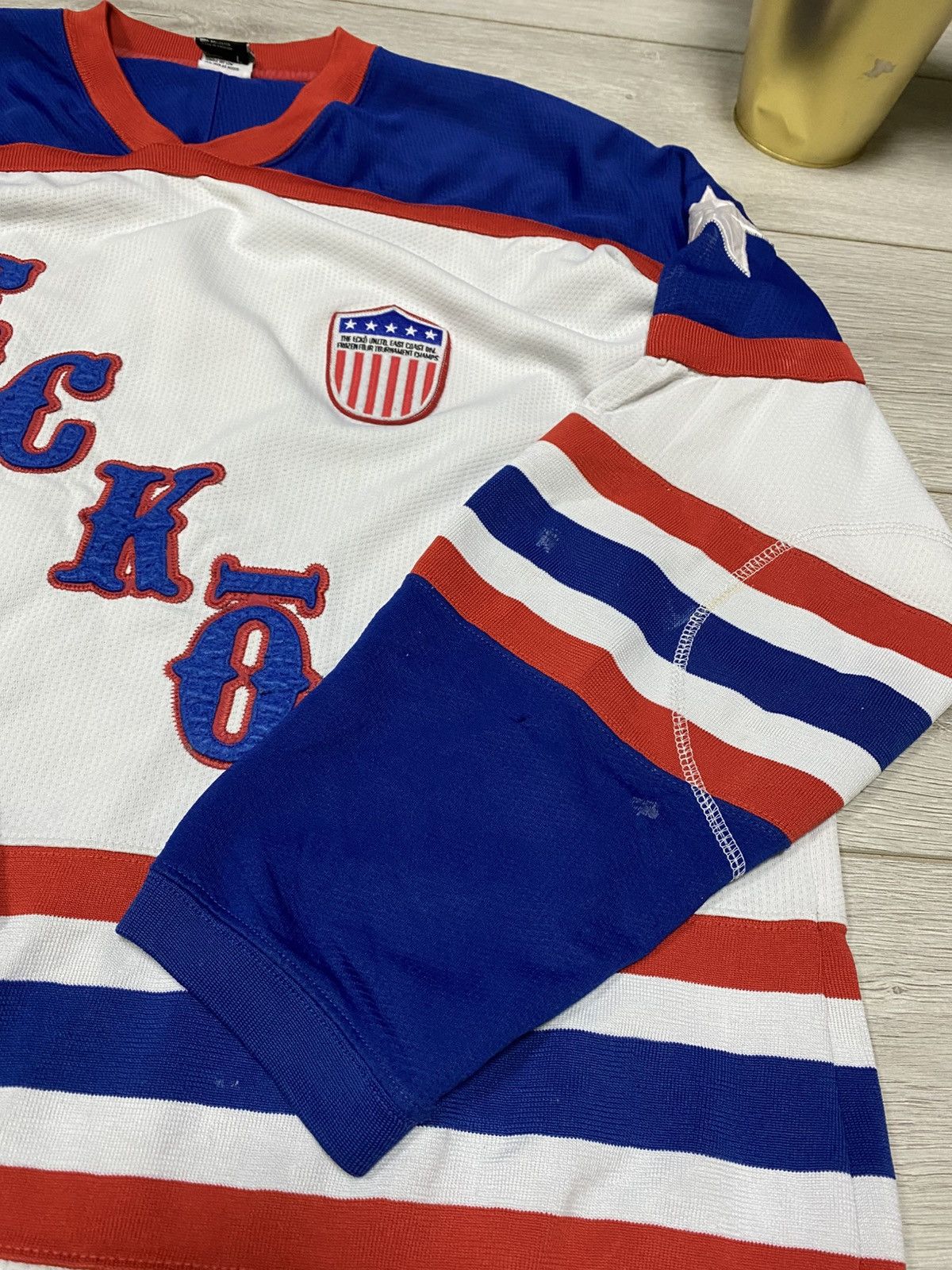 Ecko Unltd. Vintage Ecko Unltd. Seven Deuce Frozen Four Sponsered Jersey Size US L / EU 52-54 / 3 - 11 Thumbnail