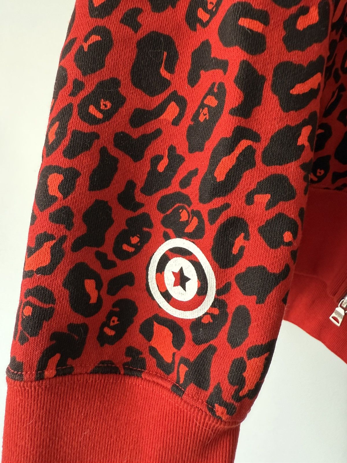 Bape BAPE Tiger Red Leopard Full Zip Hoodie Size US XL / EU 56 / 4 - 8 Thumbnail