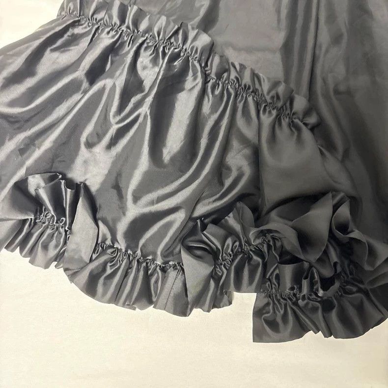 Other Comme des Garcons size XS Black retro lace overskirt Size 23" - 5 Thumbnail