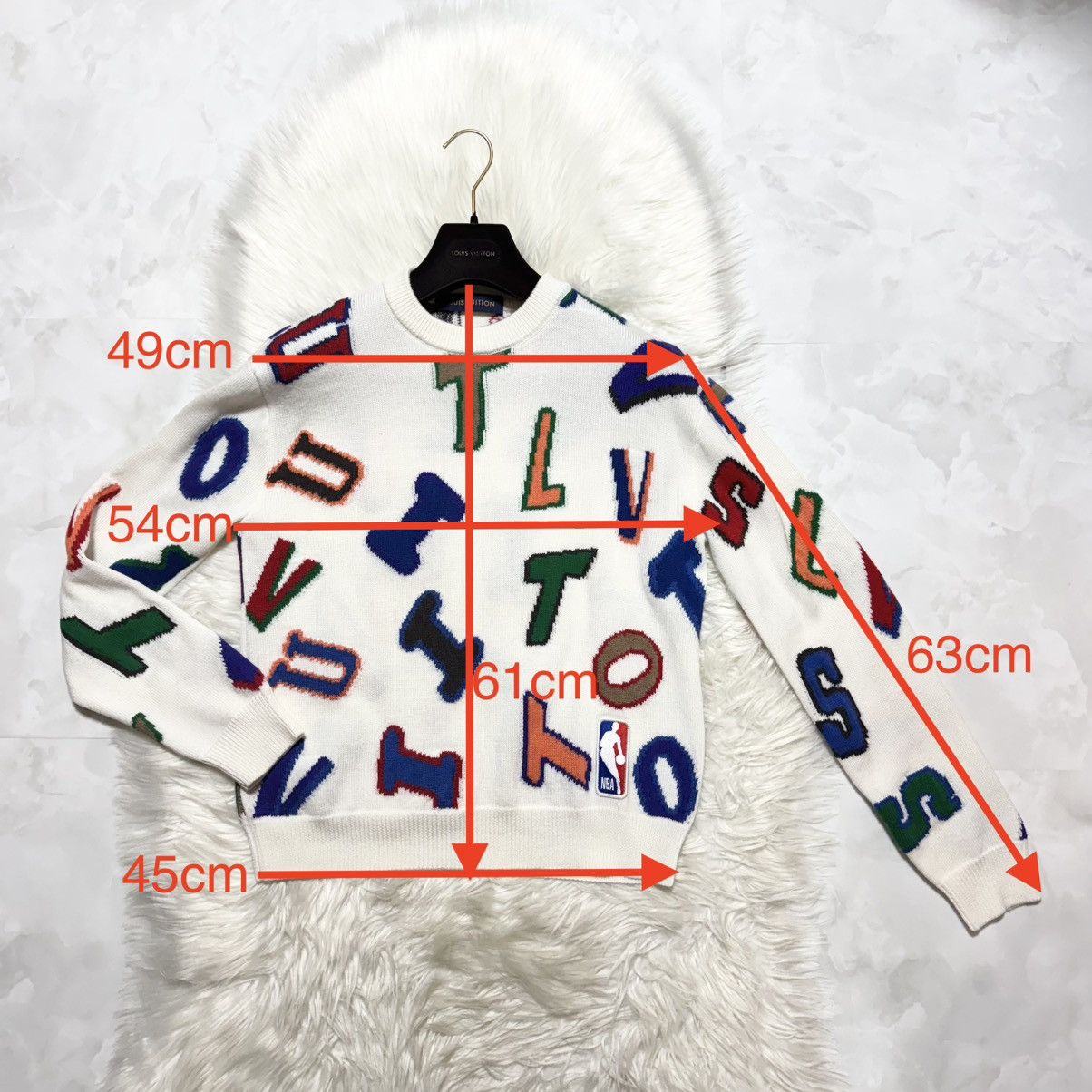 Louis Vuitton Louis Vuitton NBA collaboration multi-logo knit sweater Size US XS / EU 42 / 0 - 6 Thumbnail