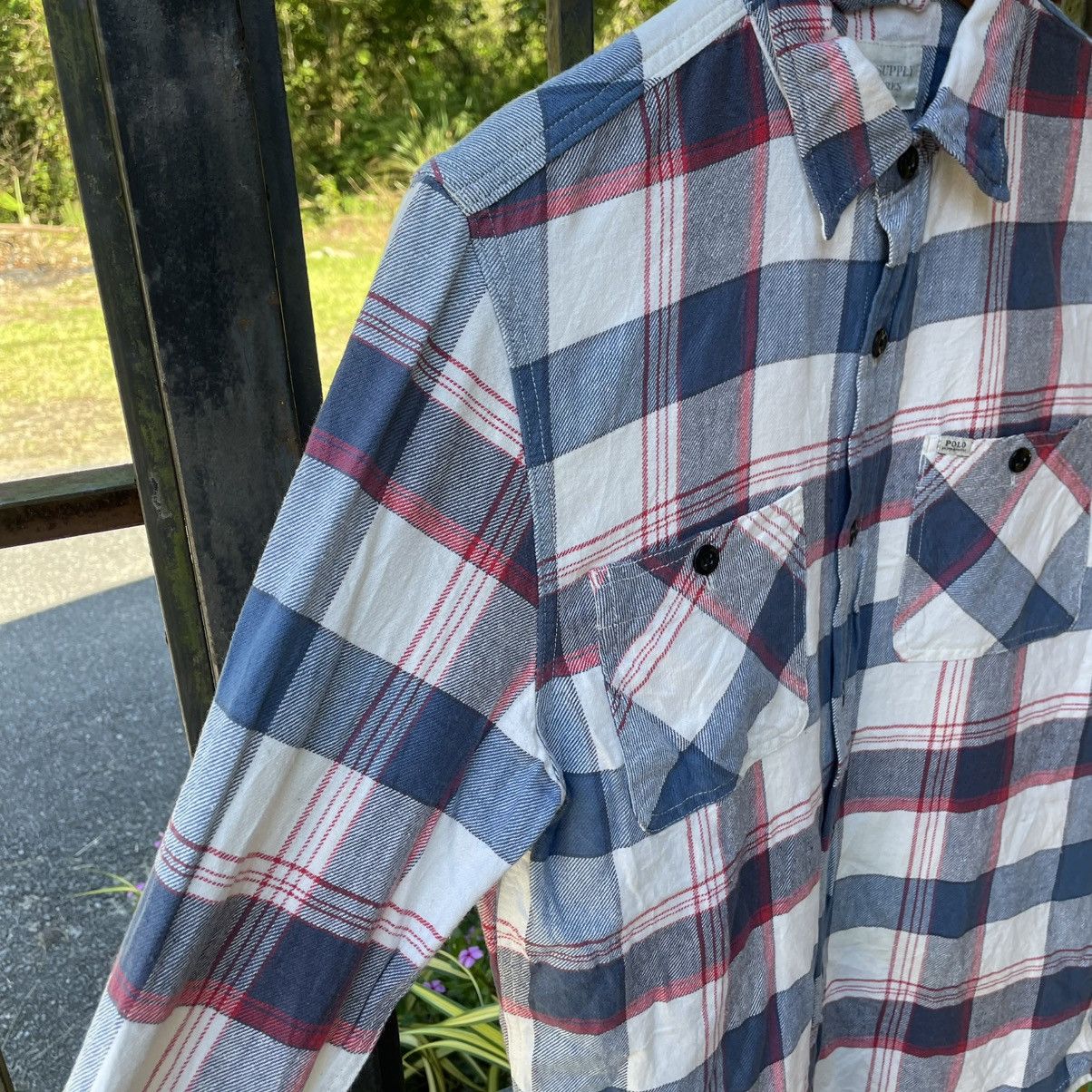 Denim & Supply Ralph Lauren × Ralph Lauren × Vintage 🔥Denim Supply Ralph Lauren Checkerd Buttons Shirts Size US M / EU 48-50 / 2 - 6 Thumbnail