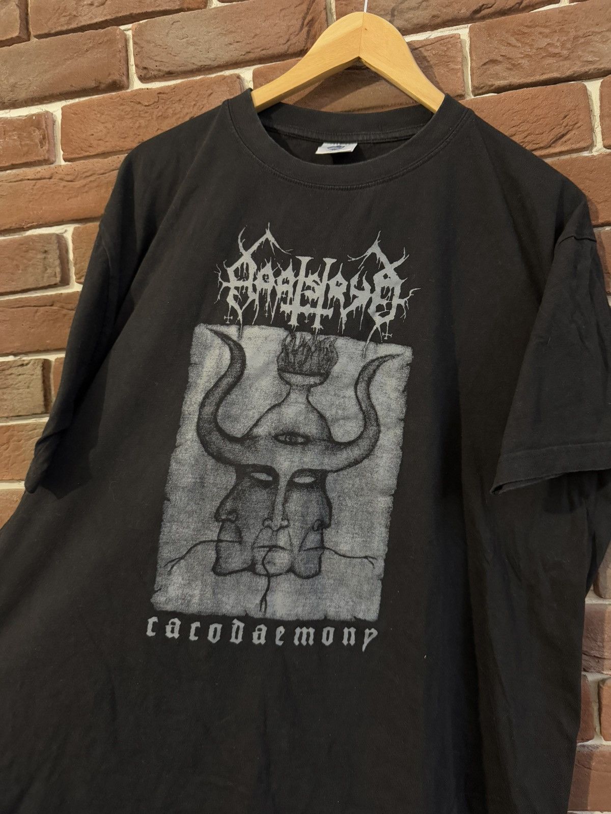 Band Tees Rare Vintage 00s haatstrijd Black Daemony Metal Band Tshirt Size US M / EU 48-50 / 2 - 2 Thumbnail
