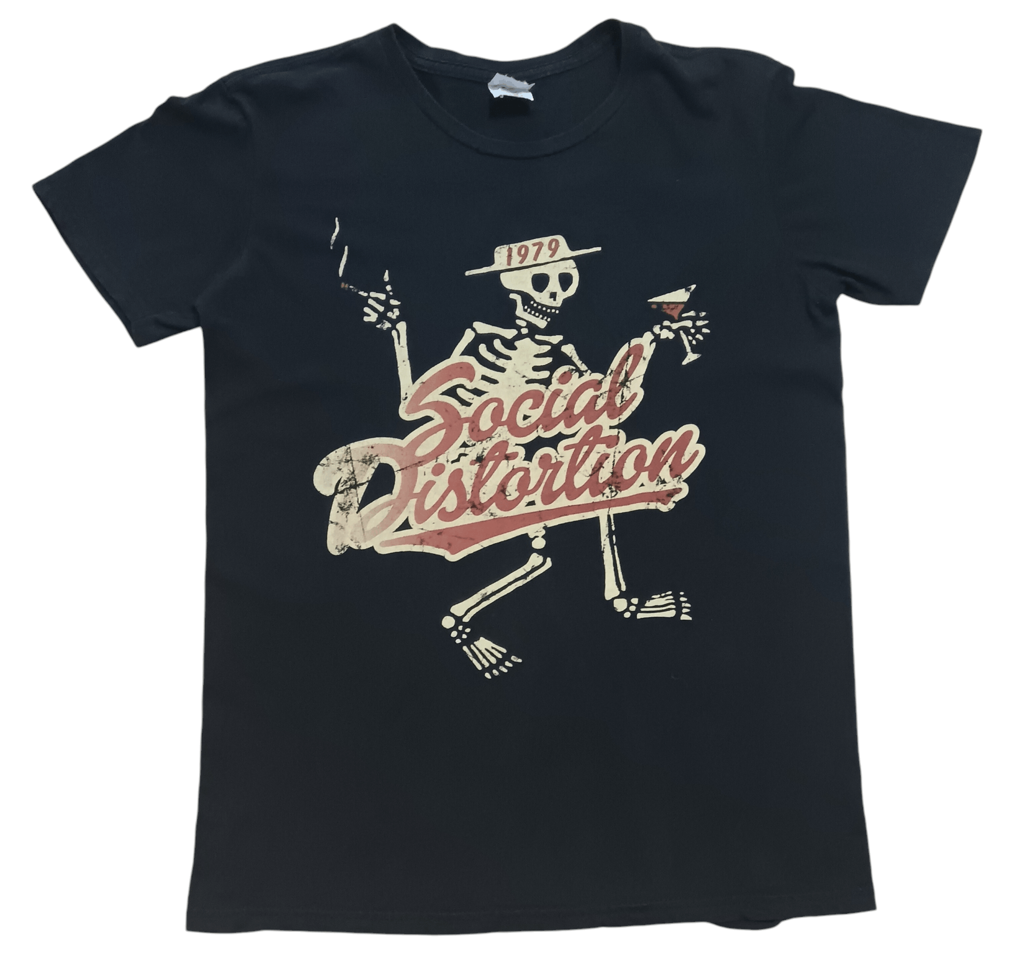Band Tees × Vintage VINTAGE Y2K SOCIAL DISTORTION SKULL SHIRT Size US S / EU 44-46 / 1 - 1 Thumbnail