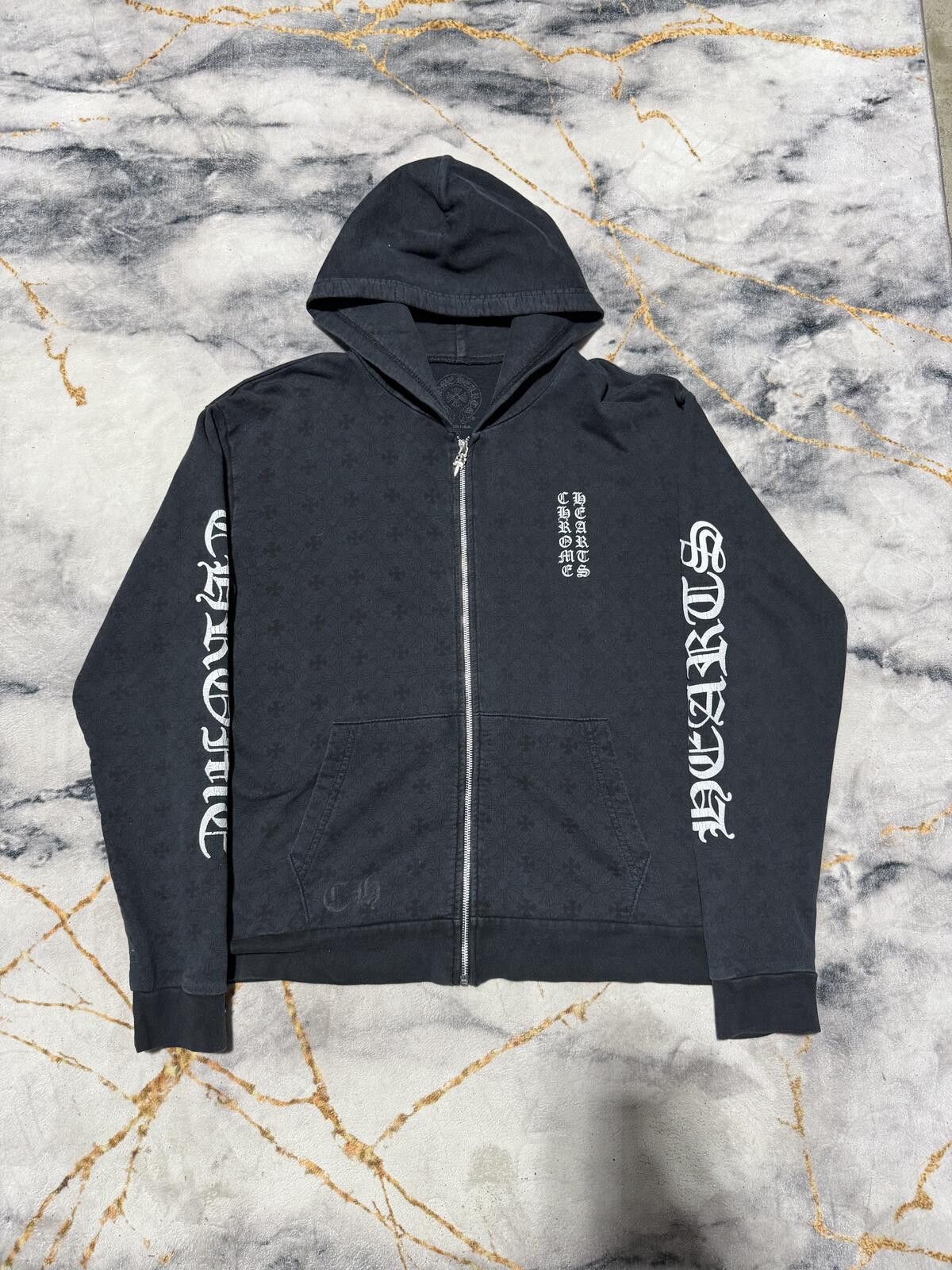 Chrome Hearts Chrome Hearts Monogram horseshoe Zip Up - Sz S Size US S / EU 44-46 / 1 - 1 Thumbnail