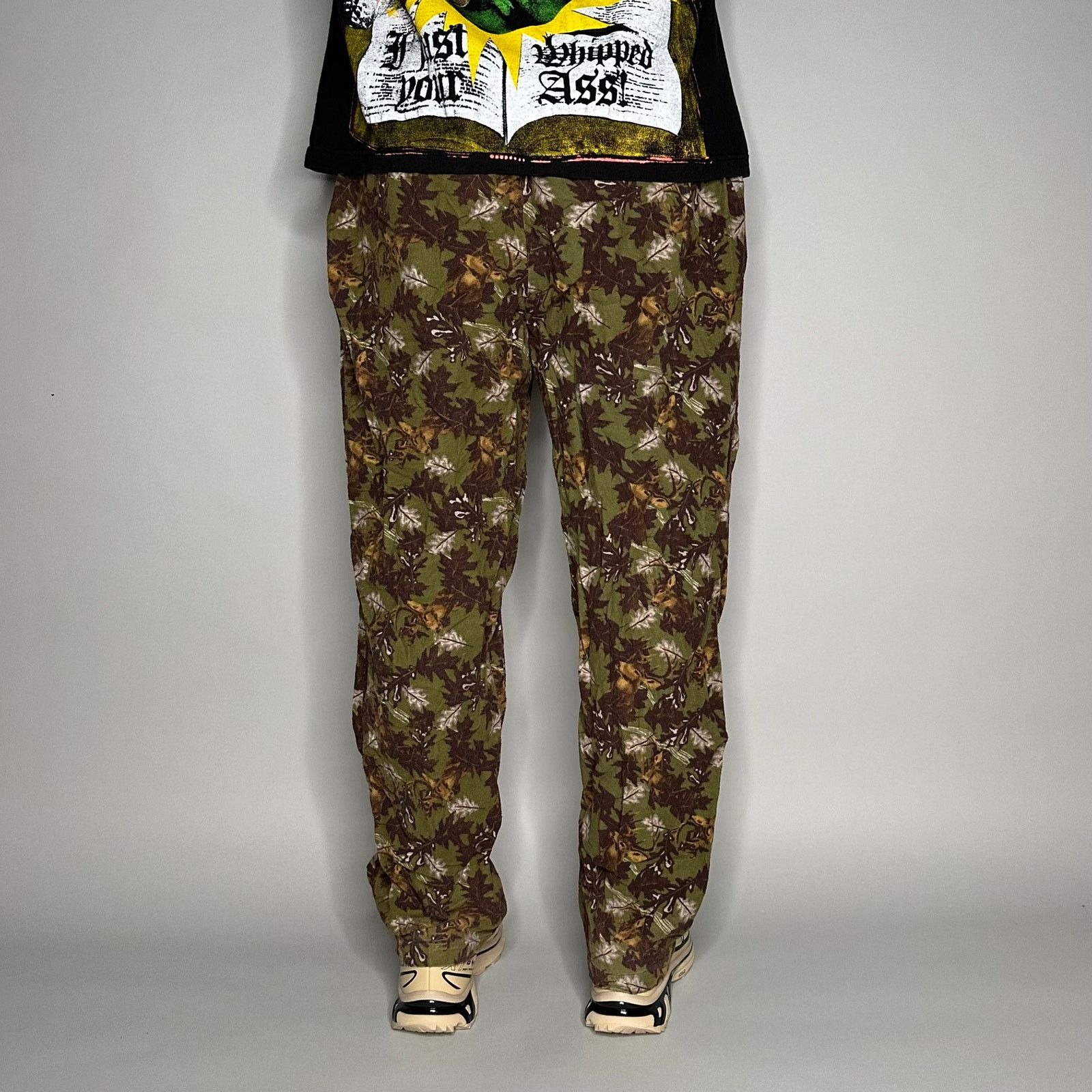 Vintage Crazy Vintage 90s Hunting Camo Sweatpants Fleece Baggy Size US 34 / EU 50 - 3 Thumbnail