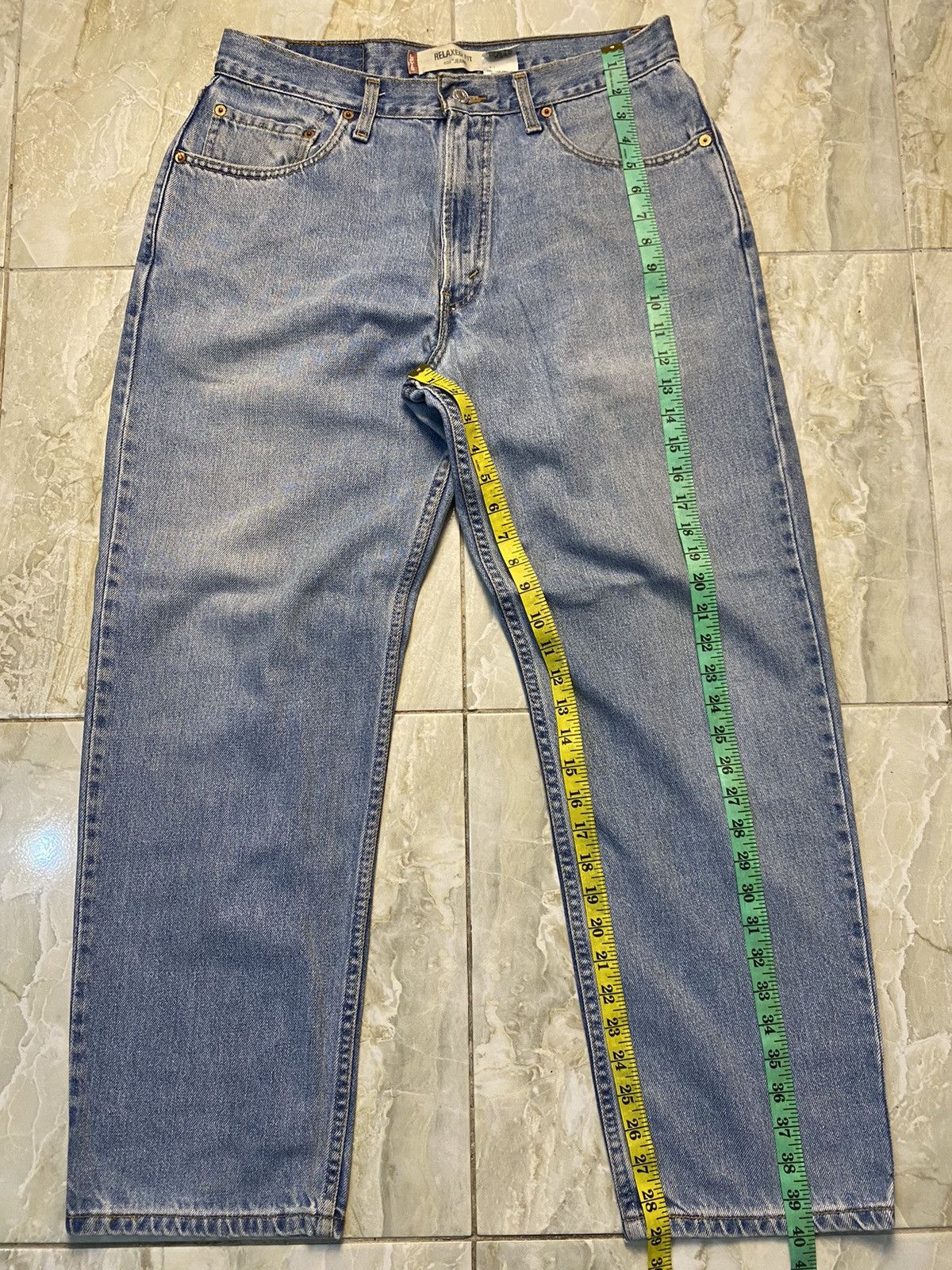 Levi's Vintage Levi’s 550 Relaxed Fit Blue Denim Pants single r Size US 34 / EU 50 - 4 Thumbnail