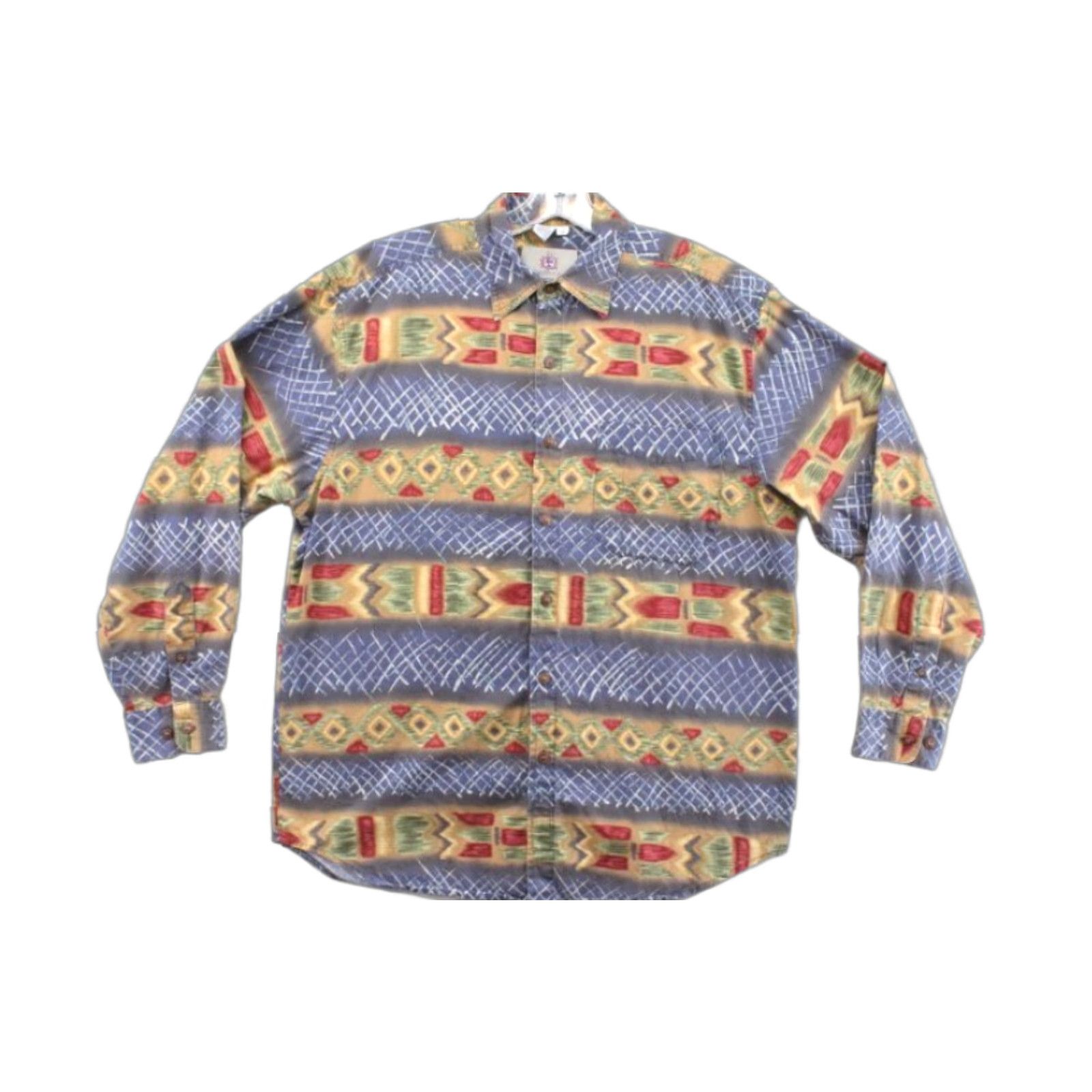 The Territory Ahead VTG The Territory Ahead Shirt Men's M Aztec Western Southwestern Long Sleeve Size US M / EU 48-50 / 2 - 1 Thumbnail