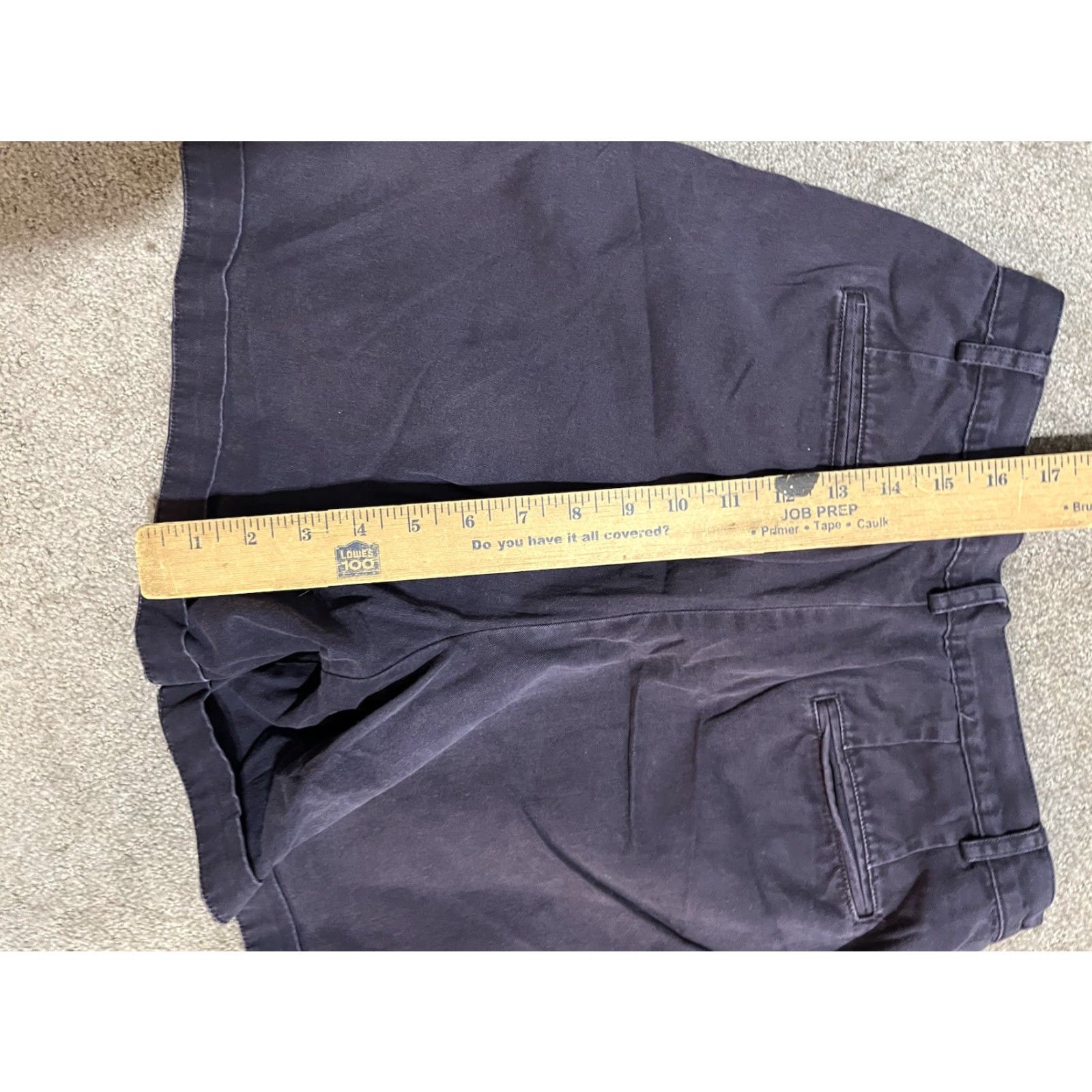 Lands' End Lands' End Women’s Size 4 Navy Blue Stretch Chino Shorts - Blue, Chino, Women, 4, Stretch, Regular, Pre-owned Size 27" / US 4 / IT 40 - 4 Thumbnail