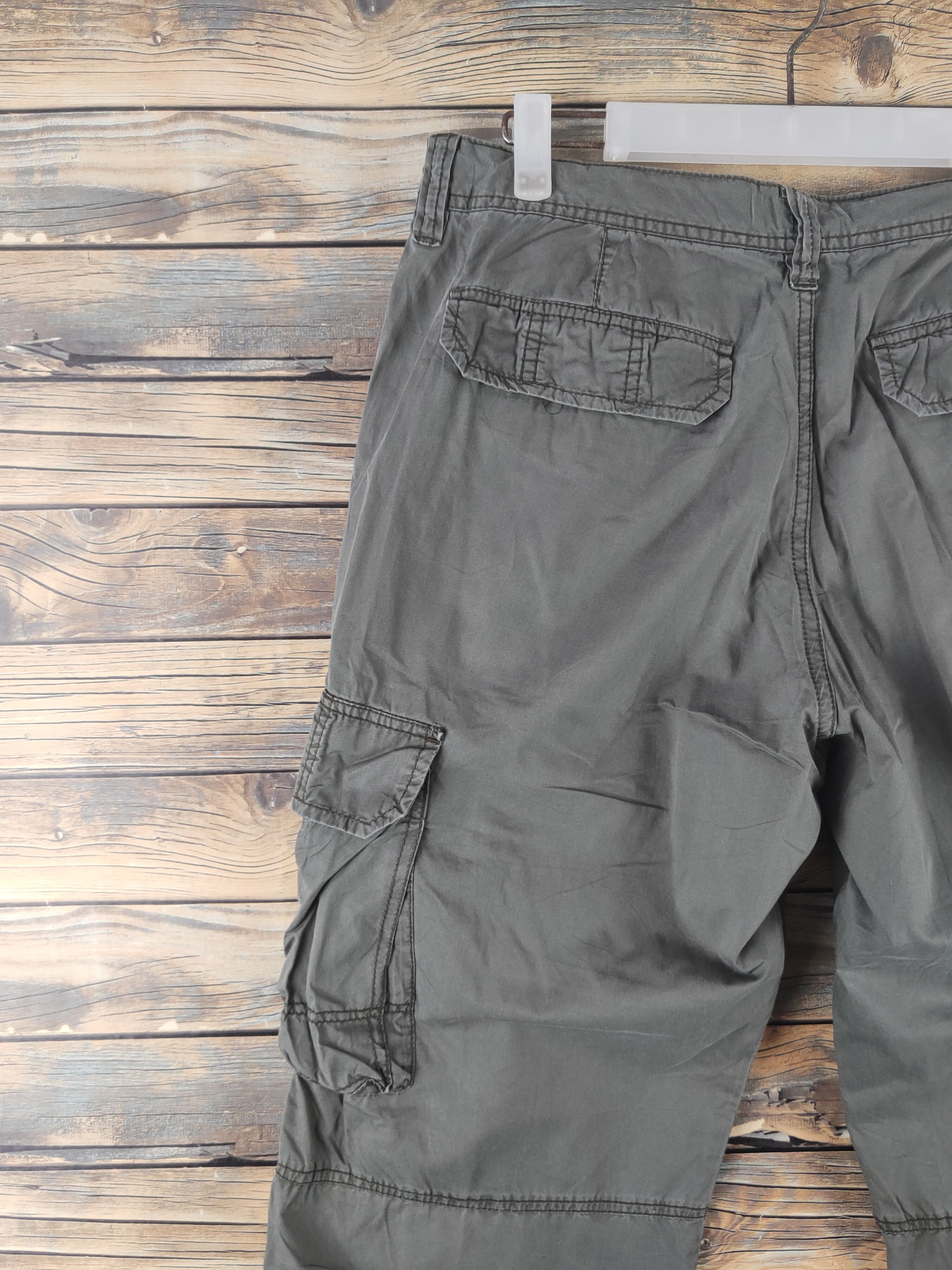 Japanese Brand DL Uniqlo Dark Green Multipocket Cargo Pants #1921 Size US 32 / EU 48 - 8 Thumbnail